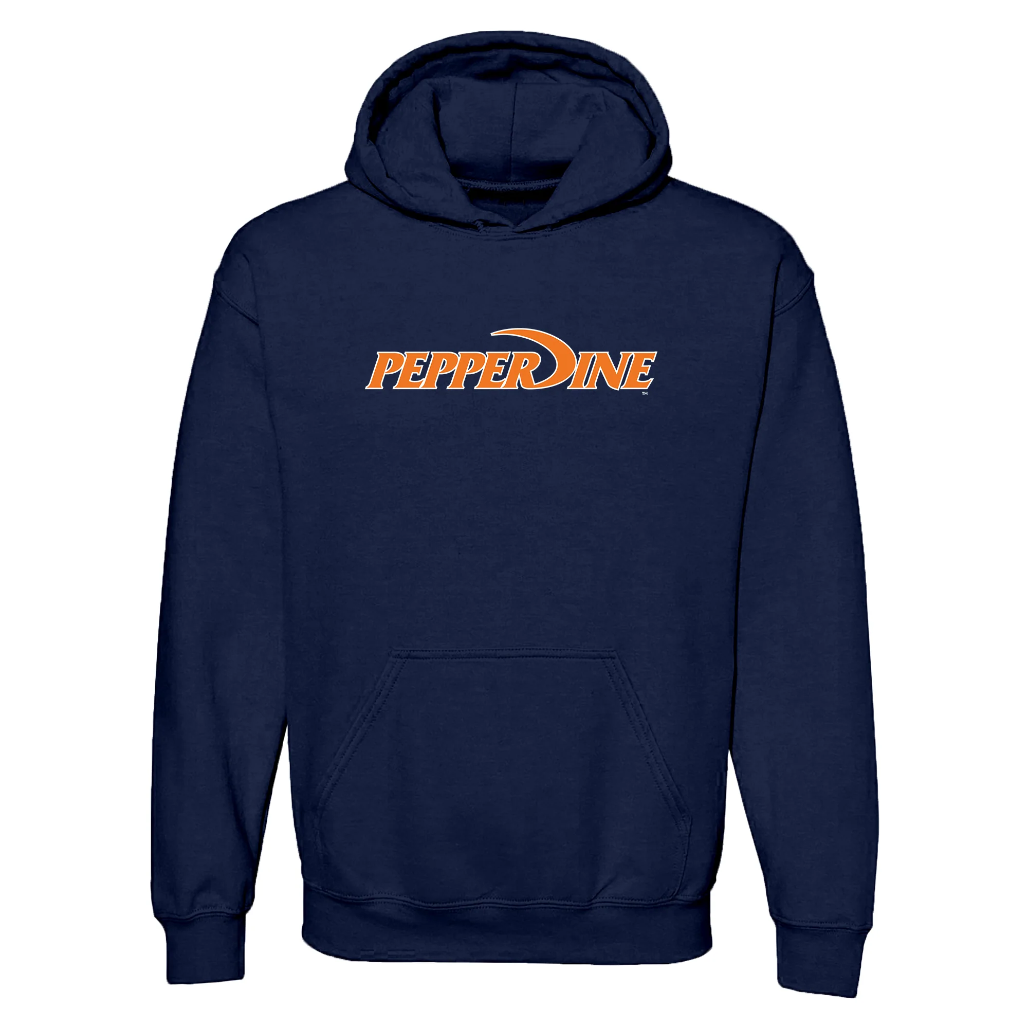 Pepperdine University Waves Basic Block Hoodie - Navy