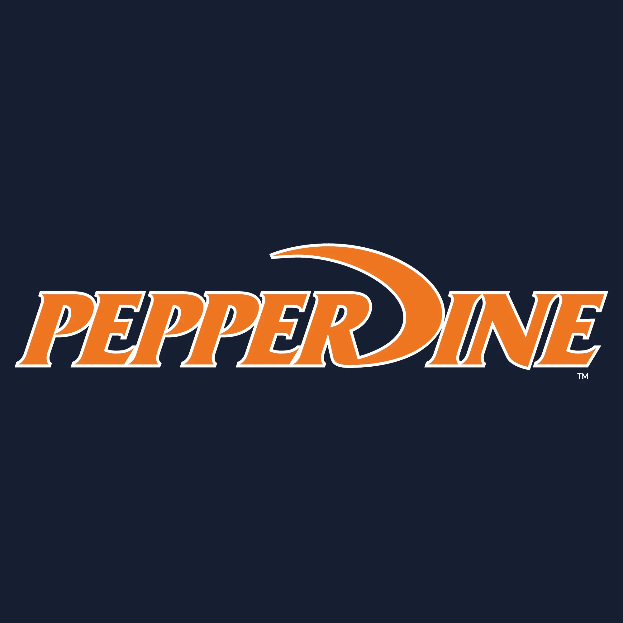 Pepperdine University Waves Basic Block Hoodie - Navy - Image 2