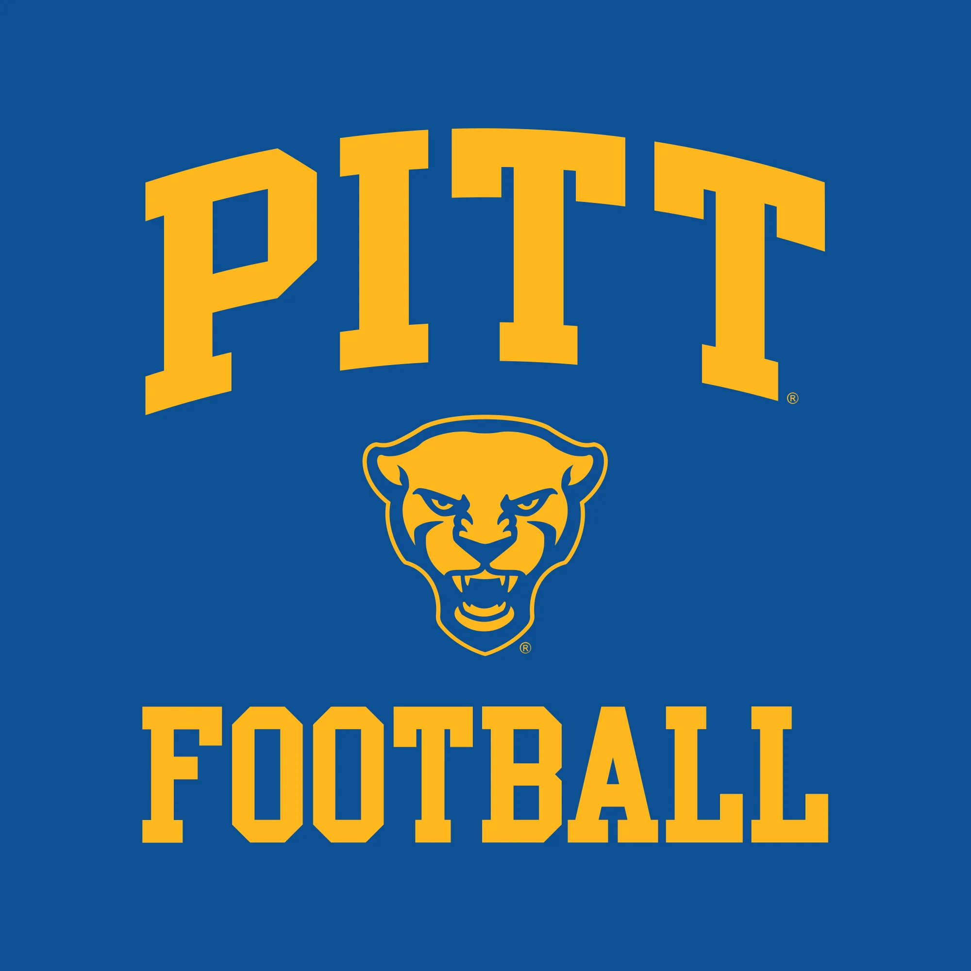 Pittsburgh Arch Logo Football T-Shirt - Royal - Image 2