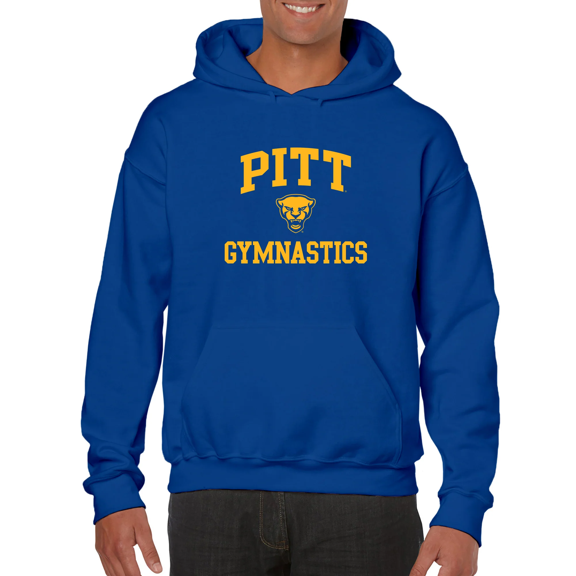 Pittsburgh Arch Logo Gymnastics Hoodie - Royal - Image 3