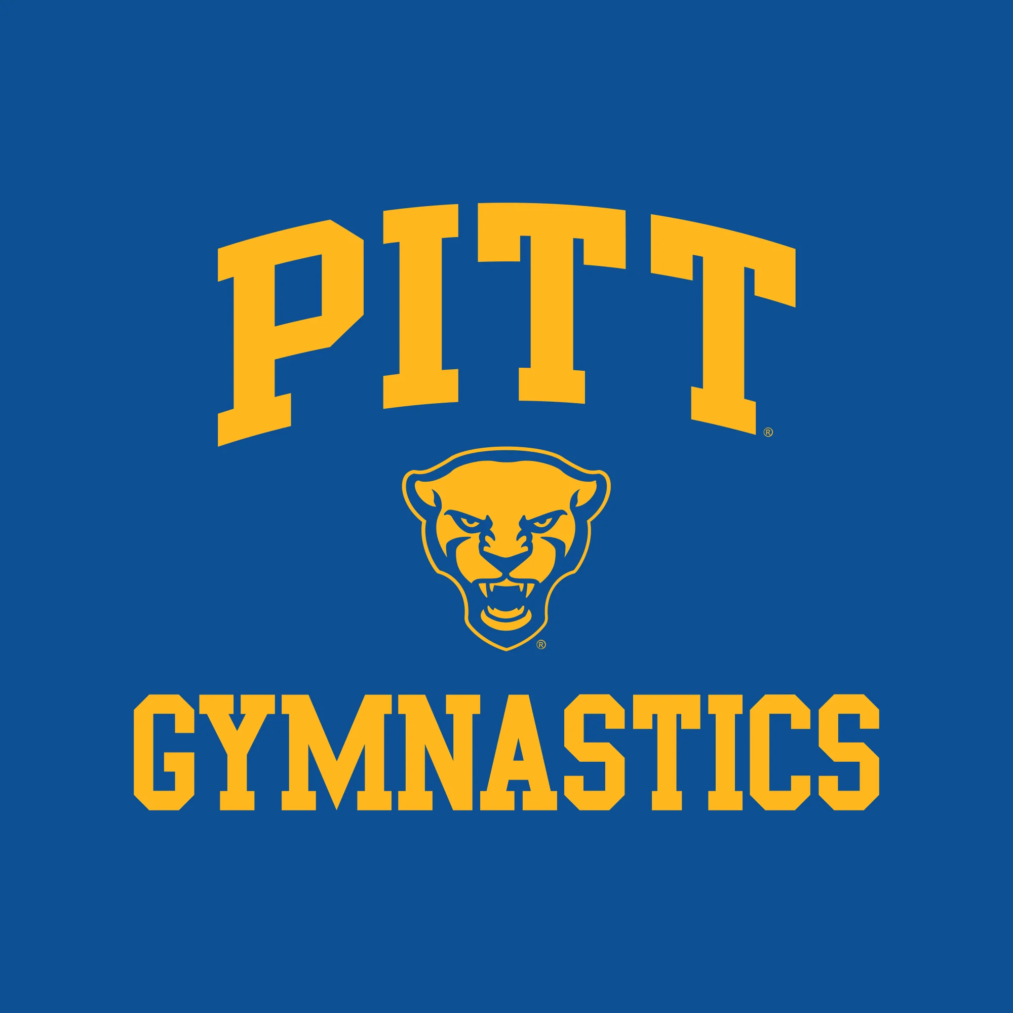 Pittsburgh Arch Logo Gymnastics T-Shirt - Royal - Image 2