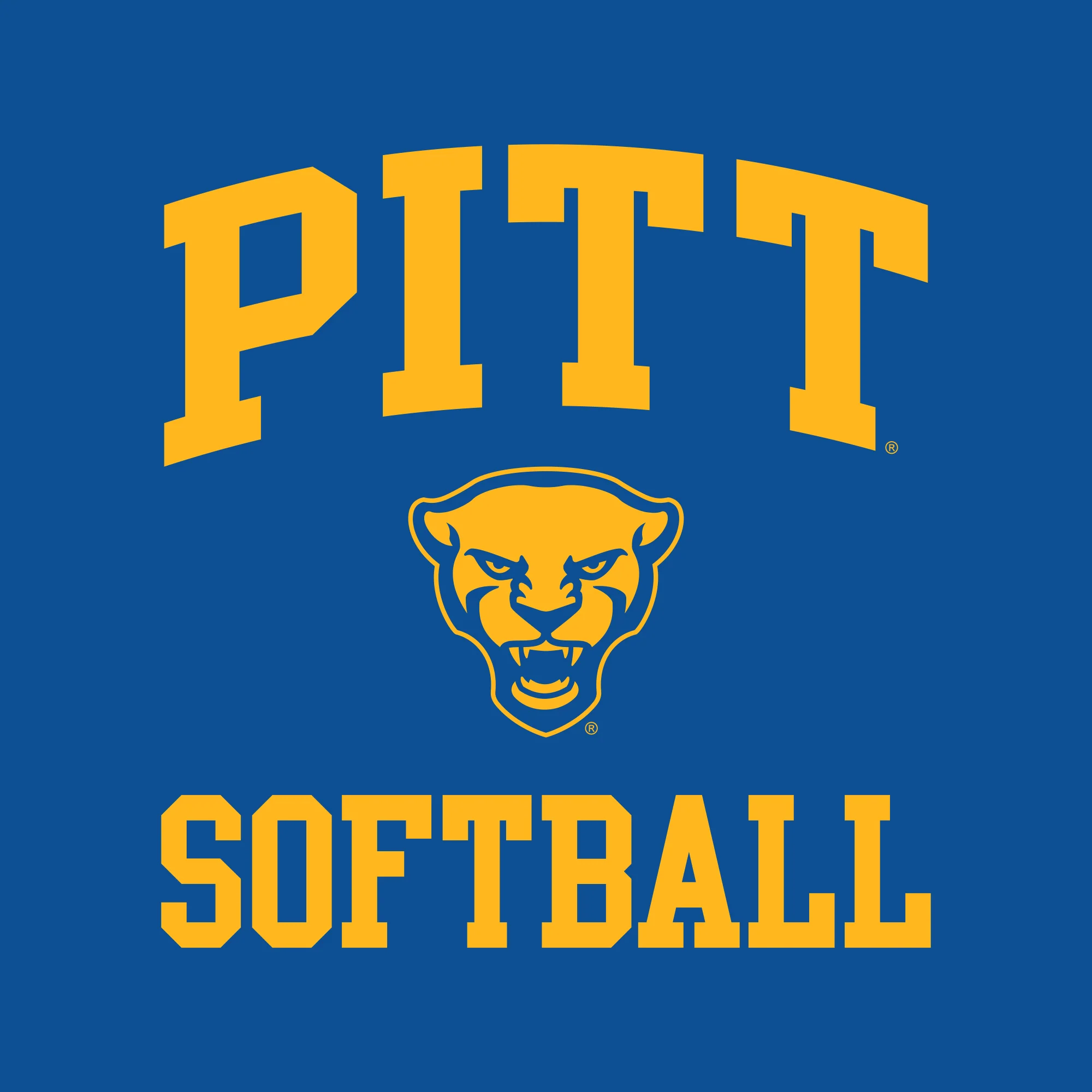 Pittsburgh Arch Logo Softball T-Shirt - Royal - Image 2
