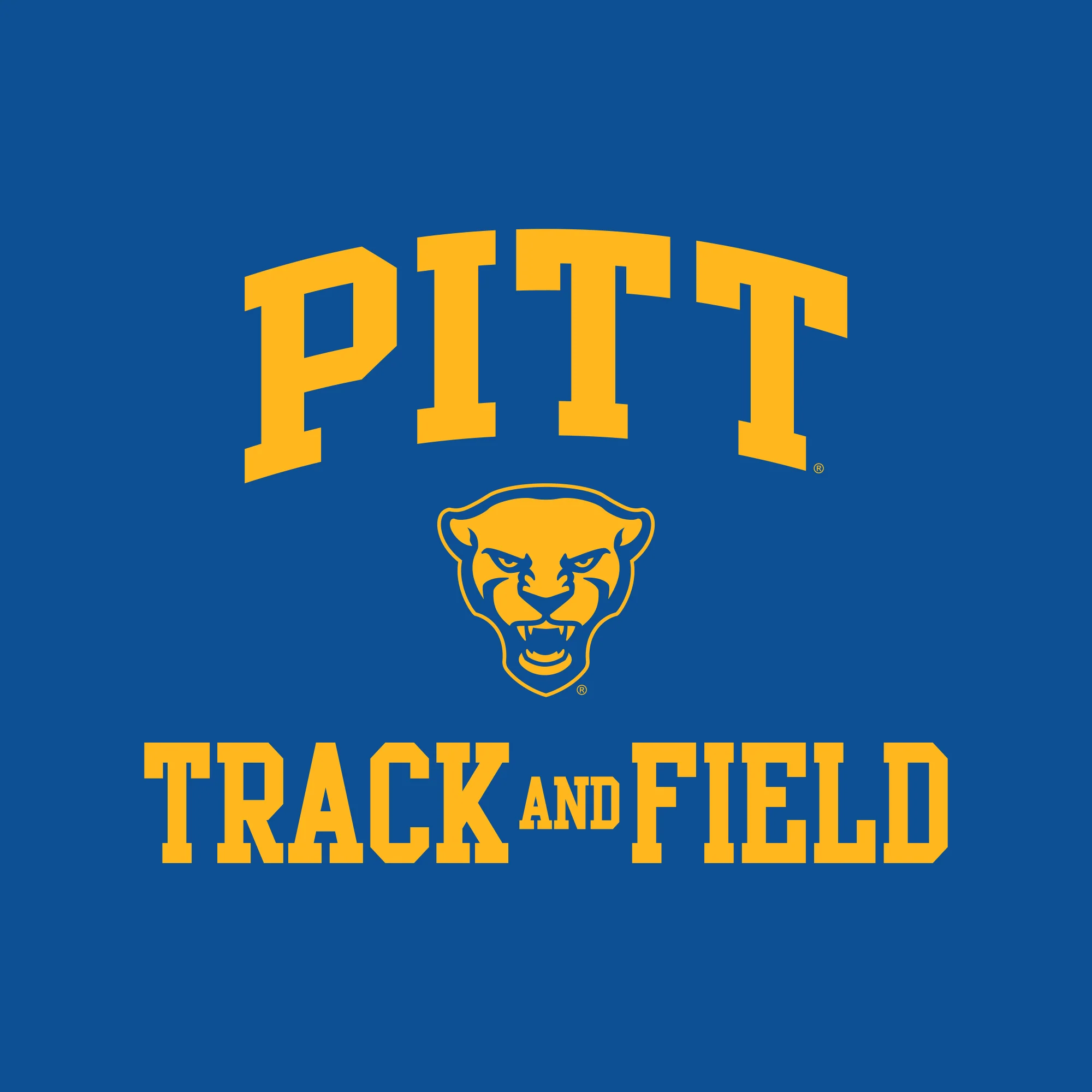 Pittsburgh Arch Logo Track & Field T-Shirt - Royal - Image 2
