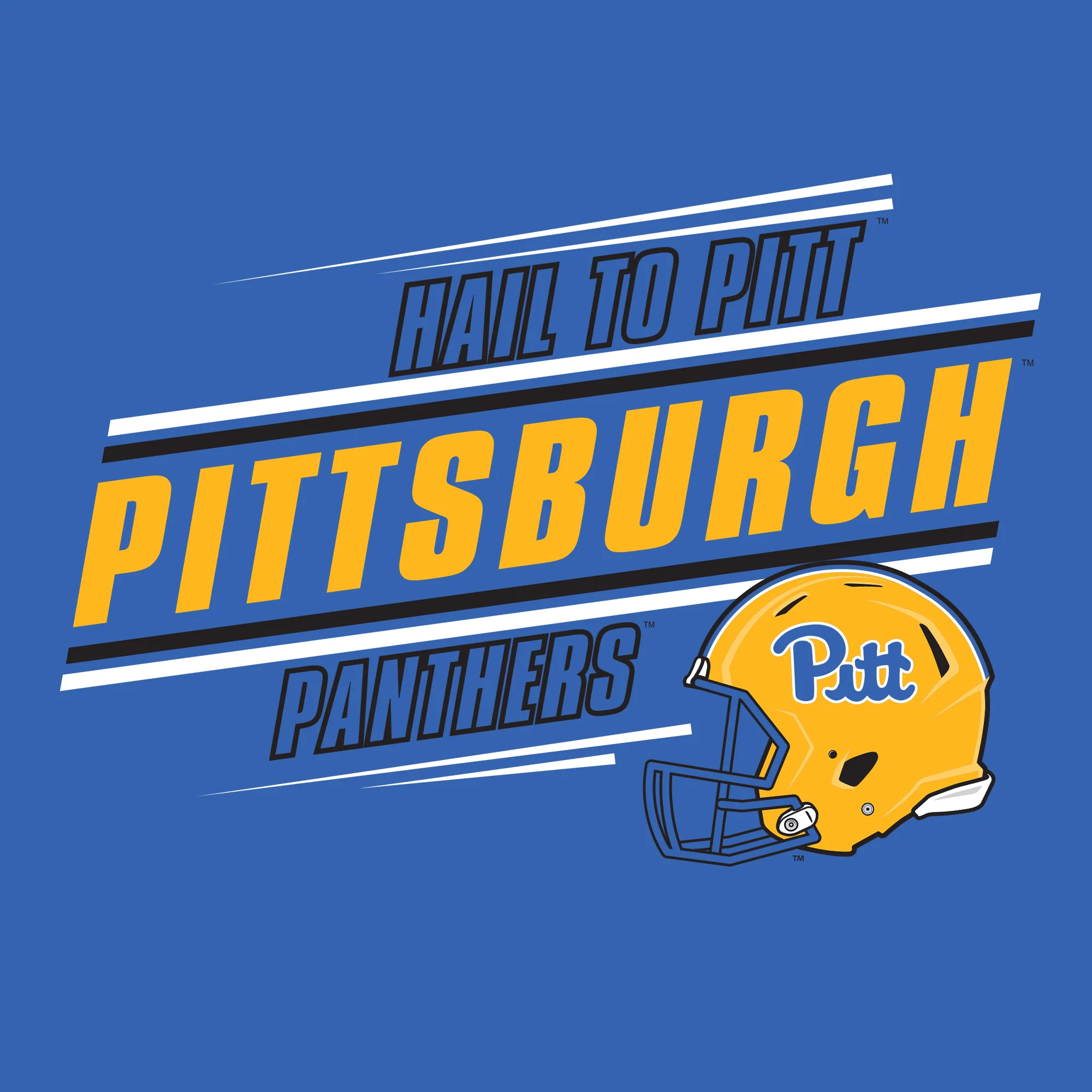 Pittsburgh Panthers Action Cheer T-Shirt - Royal - Image 2