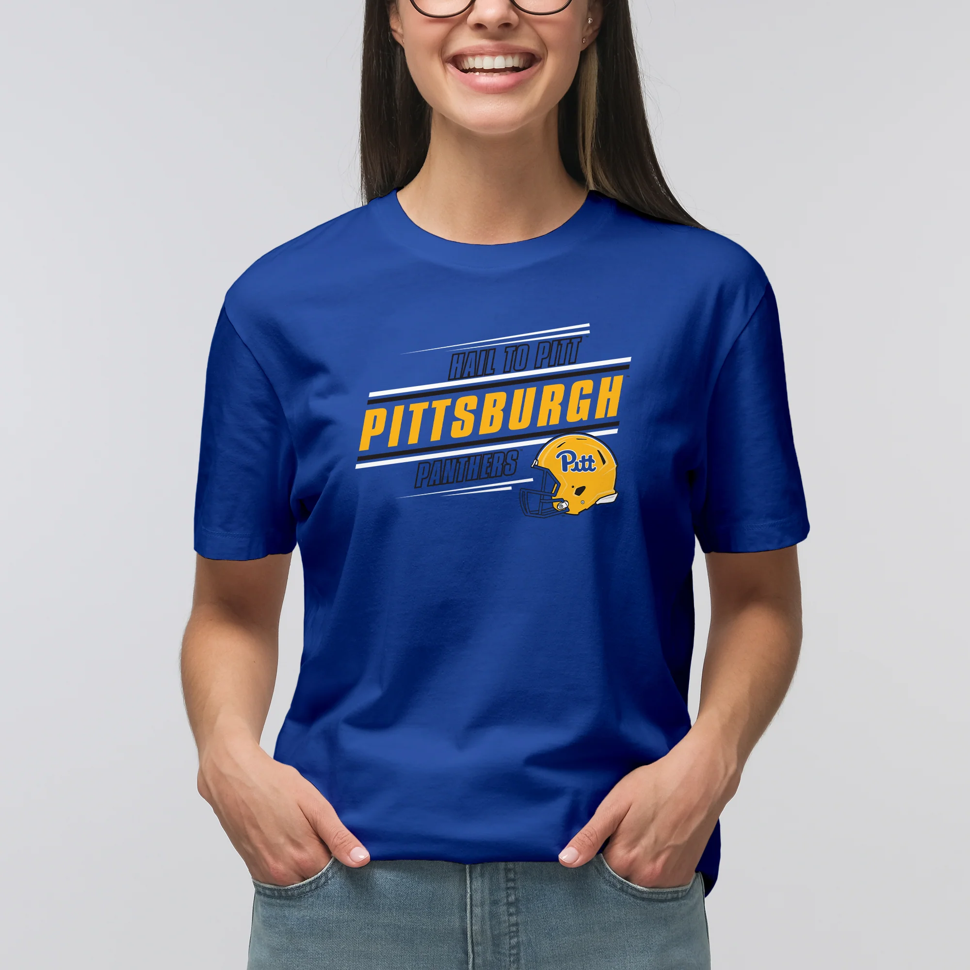 Pittsburgh Panthers Action Cheer T-Shirt - Royal - Image 4