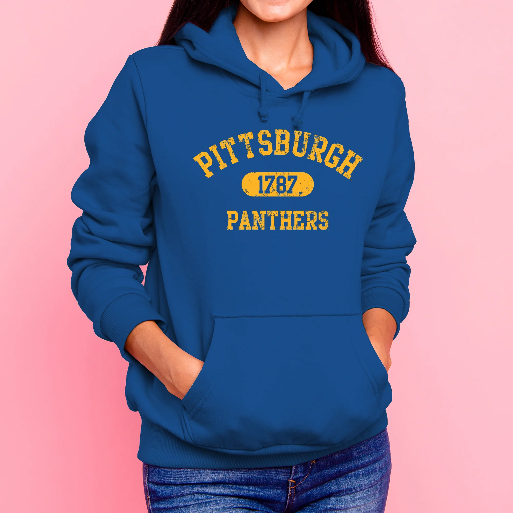 Pittsburgh Panthers Athletic Arch Hoodie - Royal - Image 4