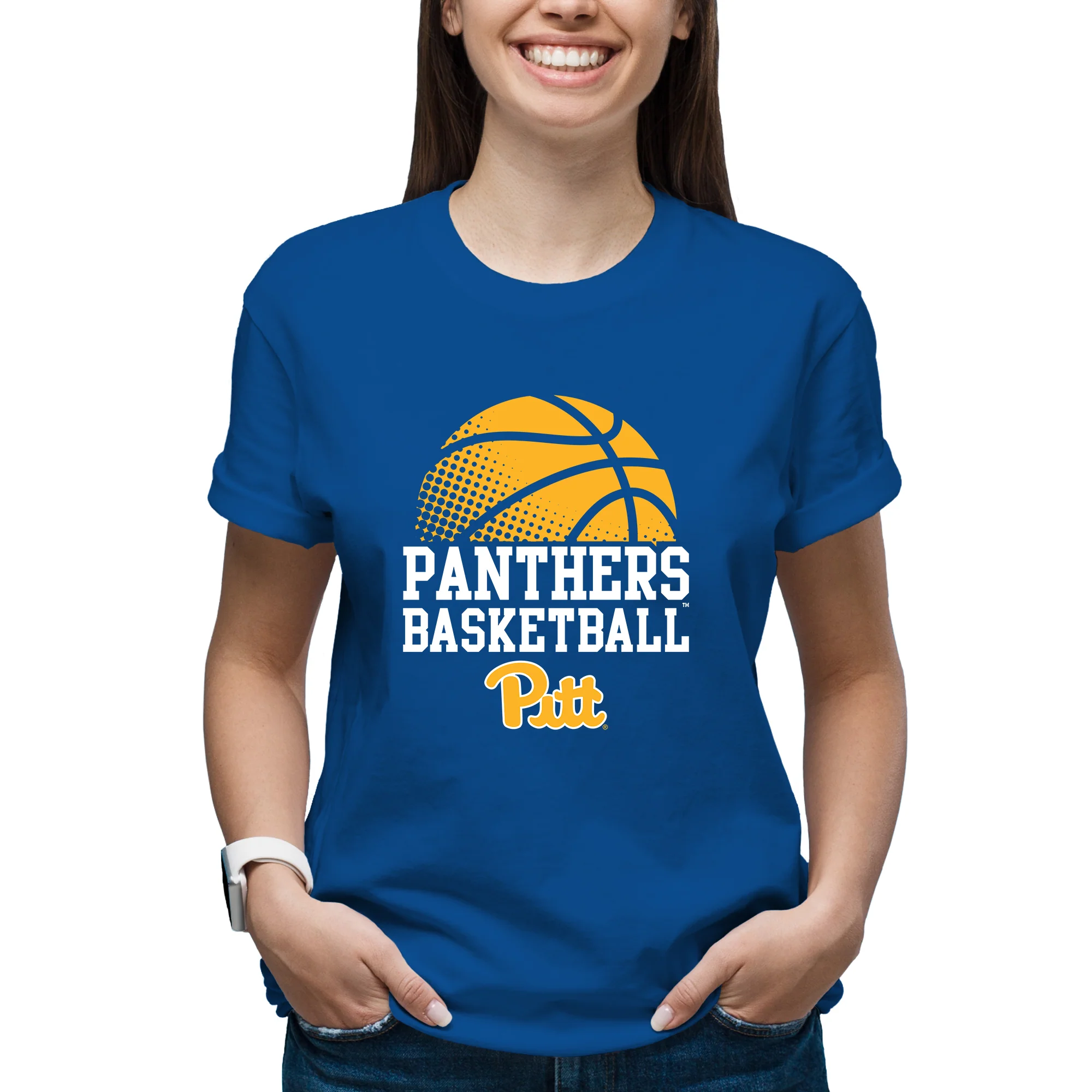 Pittsburgh Panthers Basketball Flux T-Shirt - Royal - Image 4