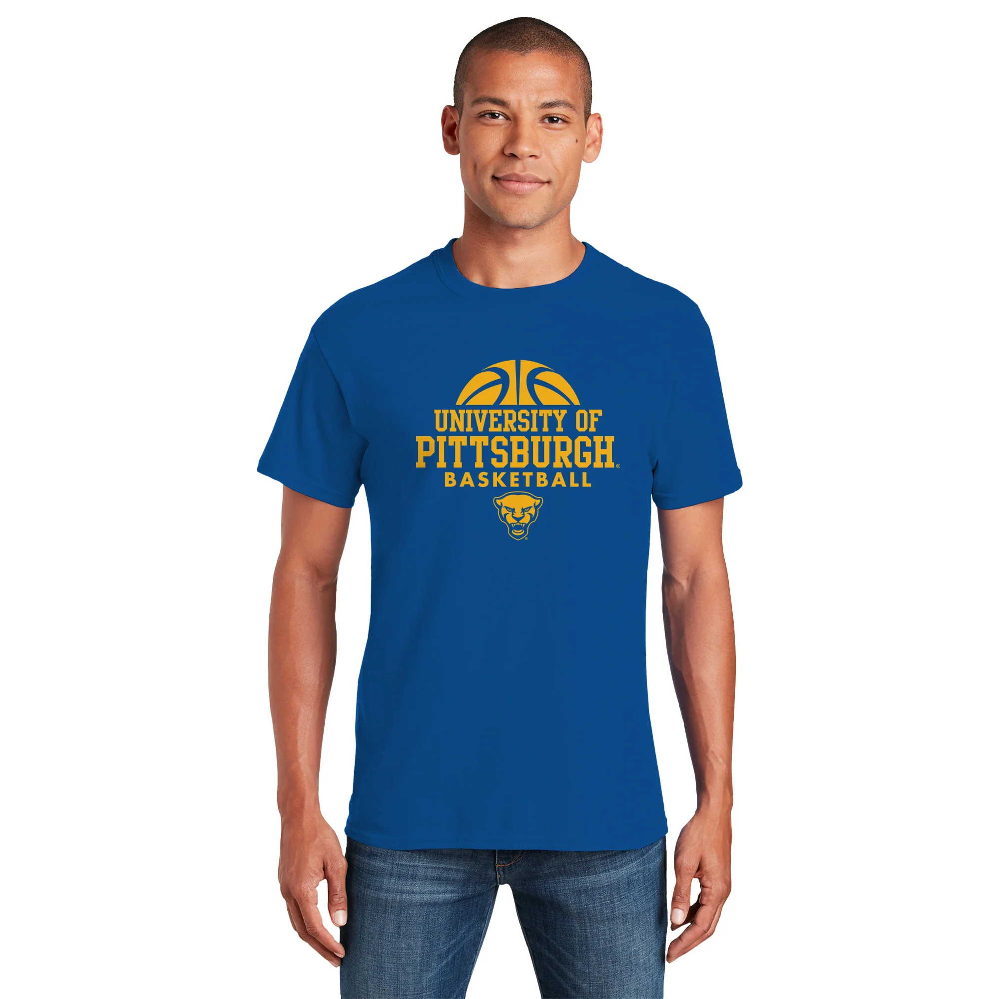 Pittsburgh Panthers Basketball Hype T-Shirt - Royal - Image 3