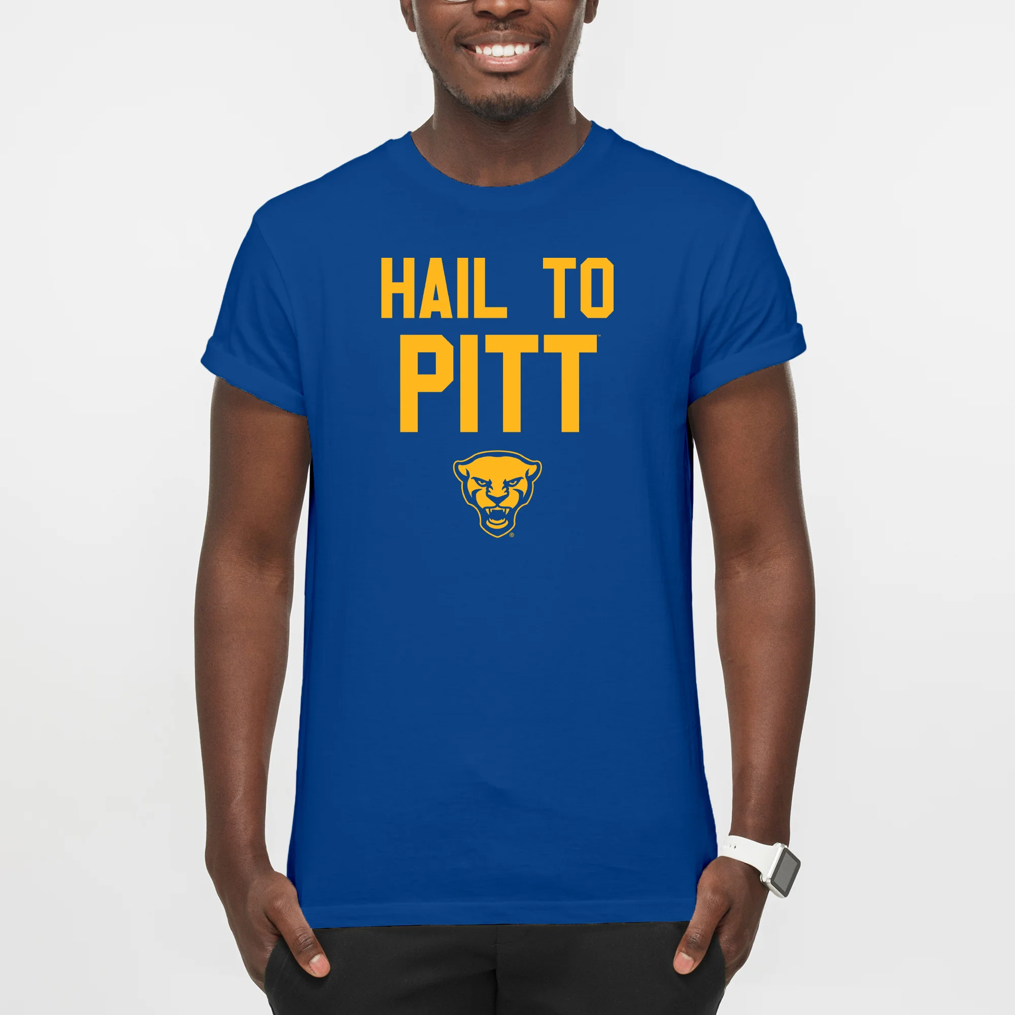 Pittsburgh Panthers Fight Song Sport T-Shirt - Royal - Image 3