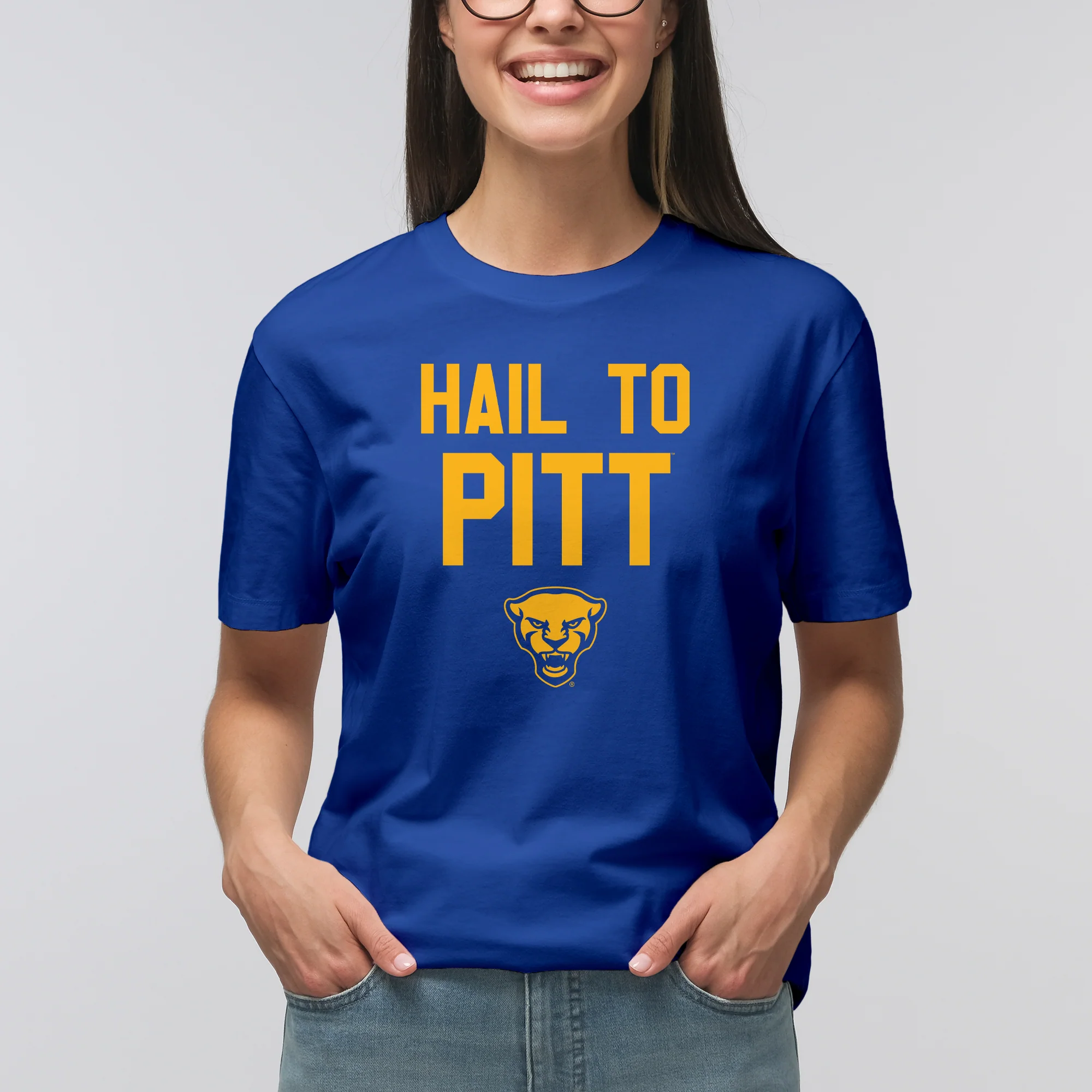 Pittsburgh Panthers Fight Song Sport T-Shirt - Royal - Image 4