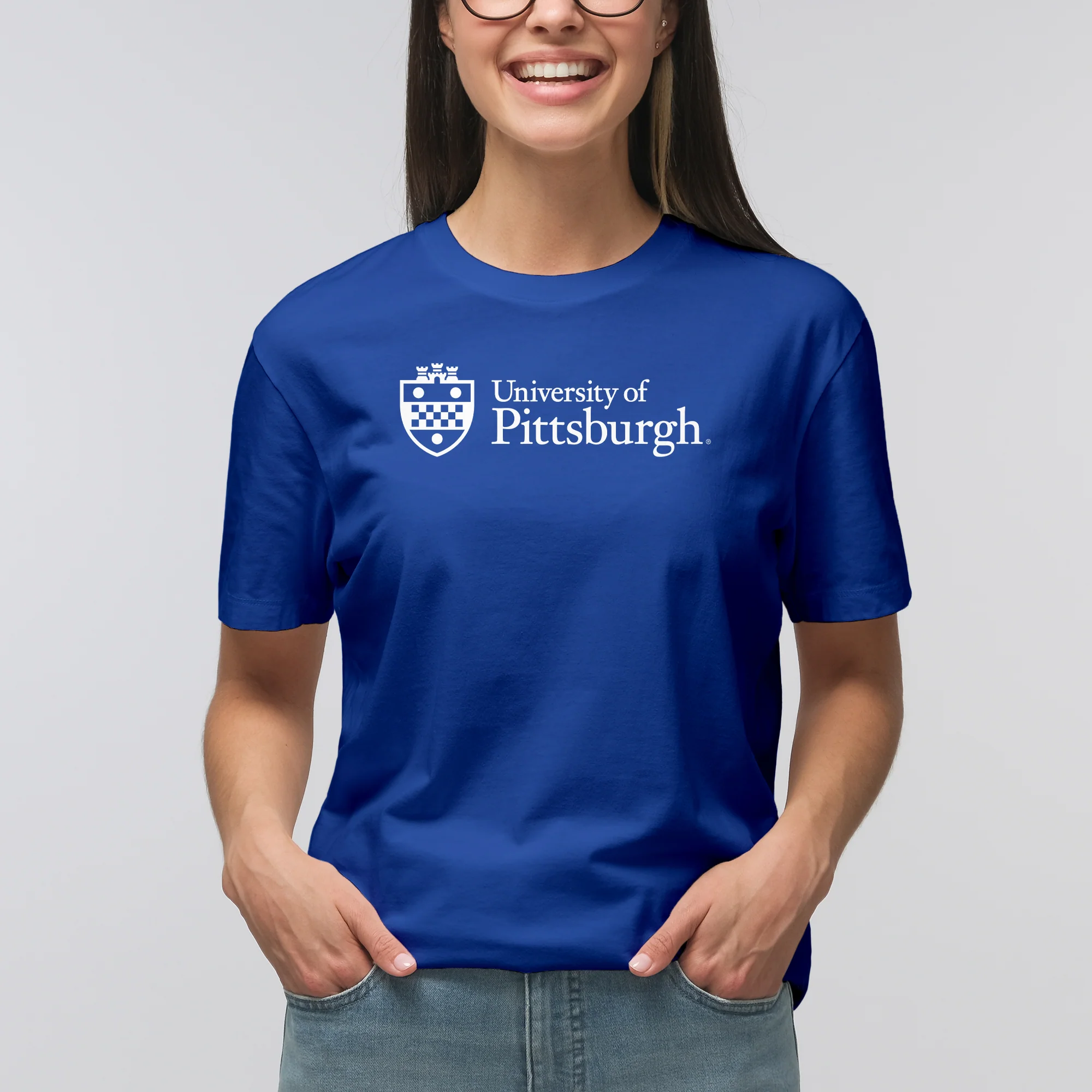 Pittsburgh Panthers Institutional Logo T-Shirt - Royal - Image 4