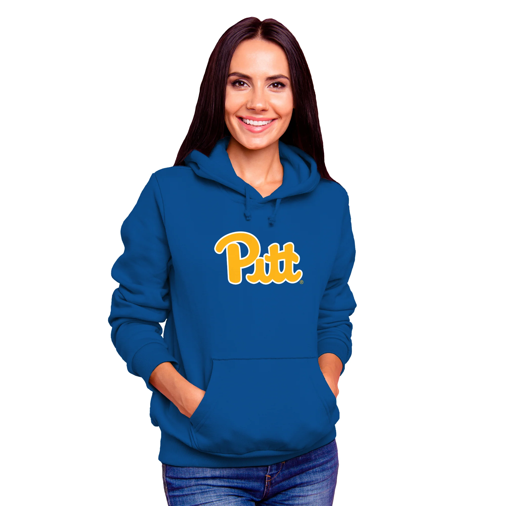 Pittsburgh Panthers Primary Logo Hoodie - Royal - Image 4