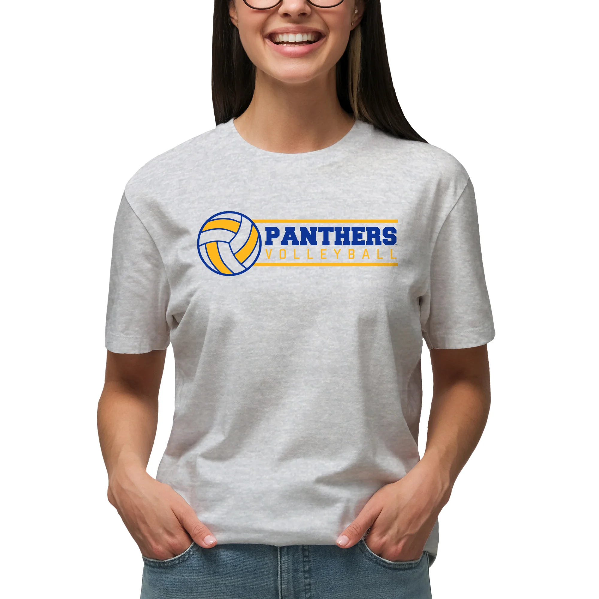 Pittsburgh Volleyball Spotlight T-Shirt - Ash - Image 4