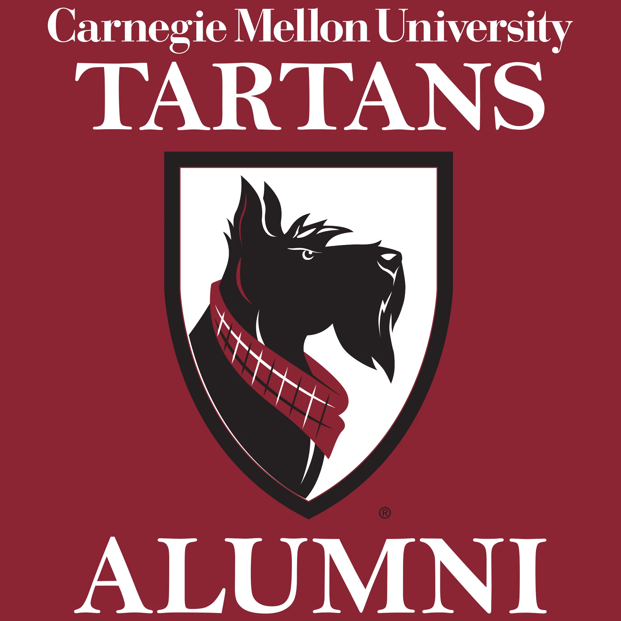 Primary Alumni Carnegie Mellon University Tartans Basic Cotton Short Sleeve T Shirt - Cardinal - Image 2