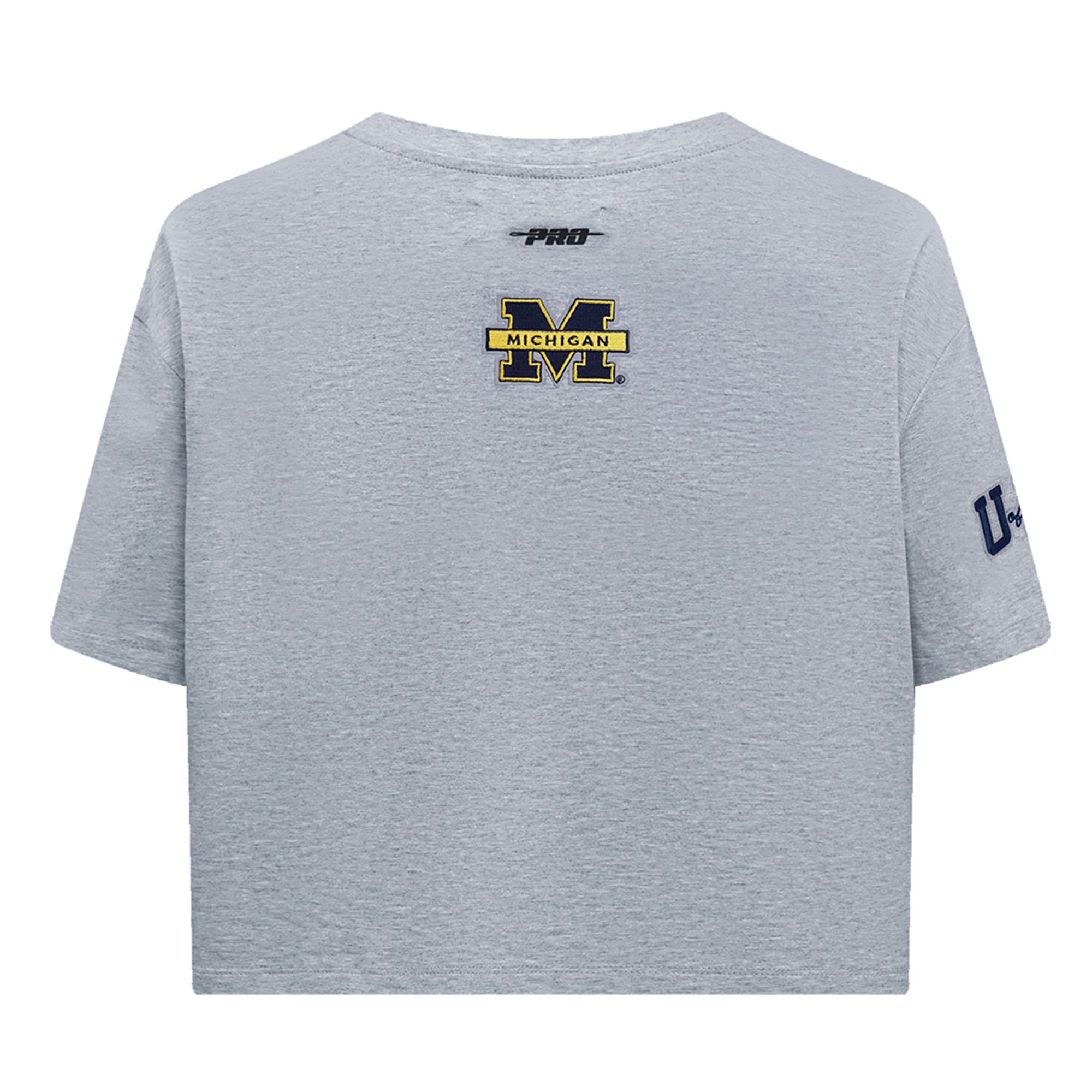 Pro Standard Michigan Women's Classic Boxy Tee - Gray - Image 4