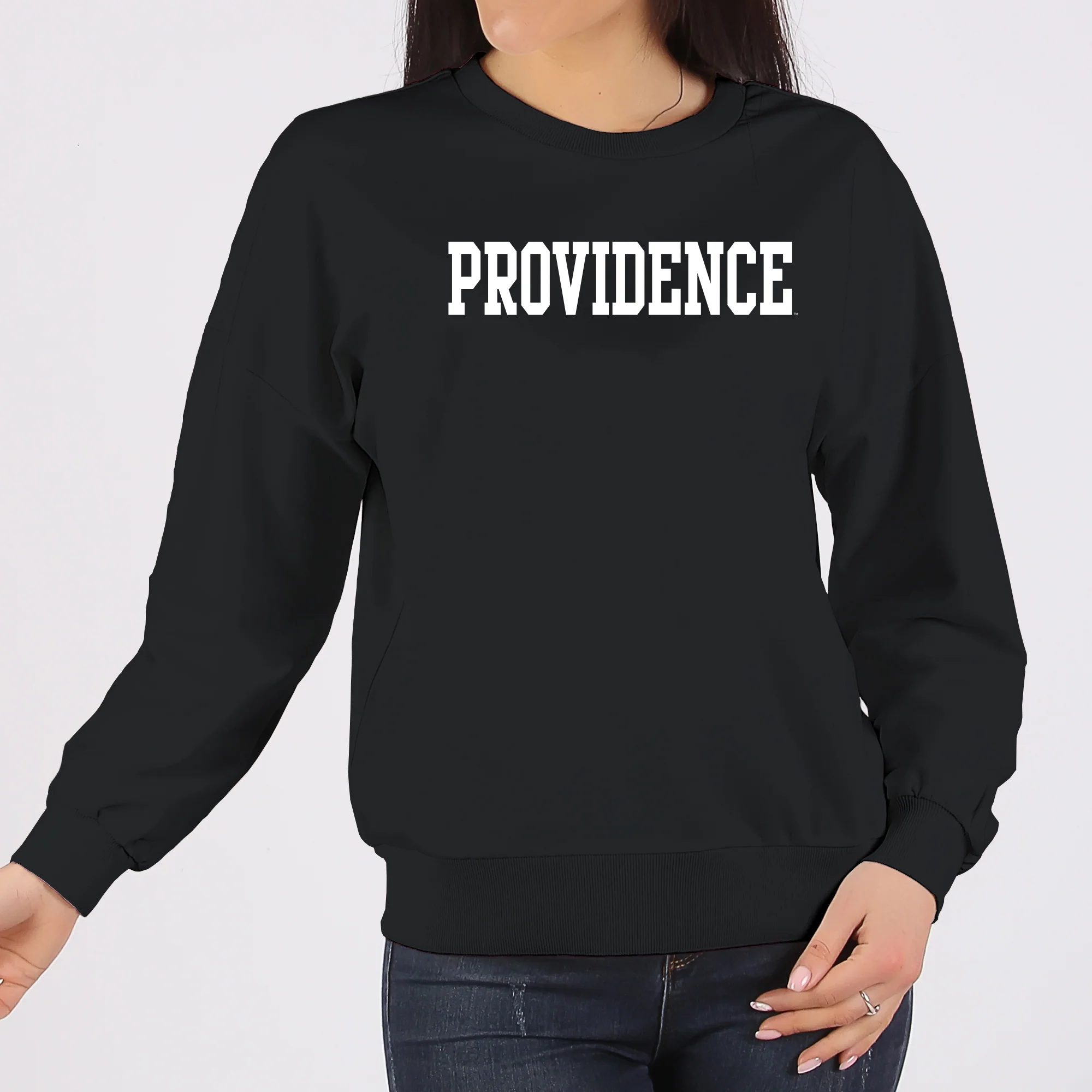Providence College Friars Basic Block Crewneck - Black - Image 4