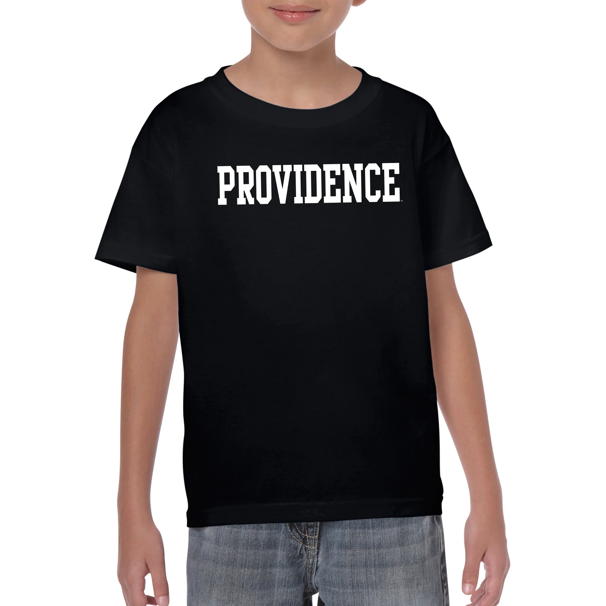 Providence College Friars Basic Block Youth T-Shirt - Black - Image 3