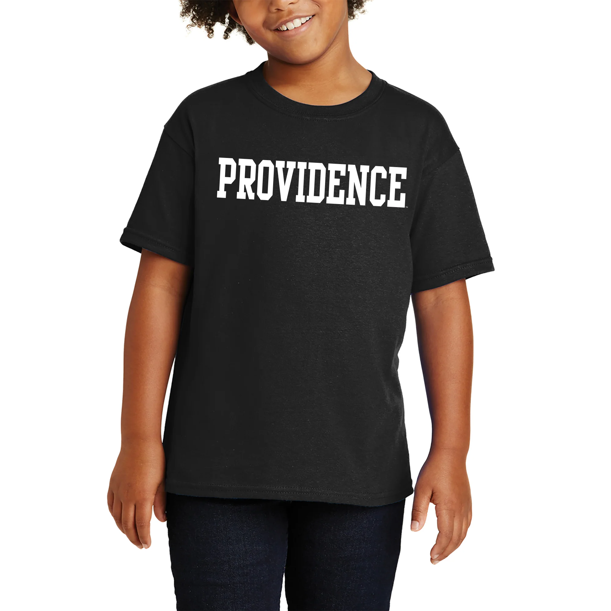 Providence College Friars Basic Block Youth T-Shirt - Black - Image 4