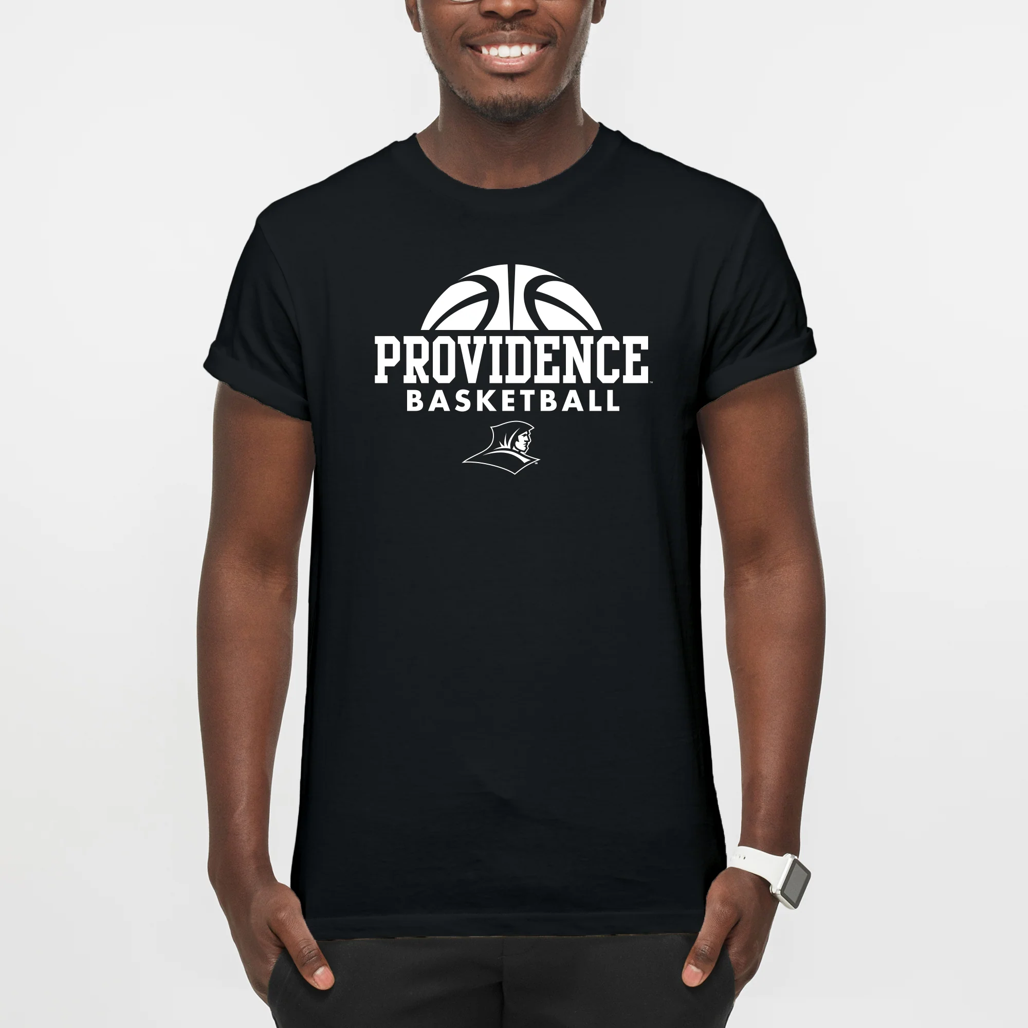 Providence College Friars Basketball Hype Short Sleeve T-Shirt - Black - Image 3