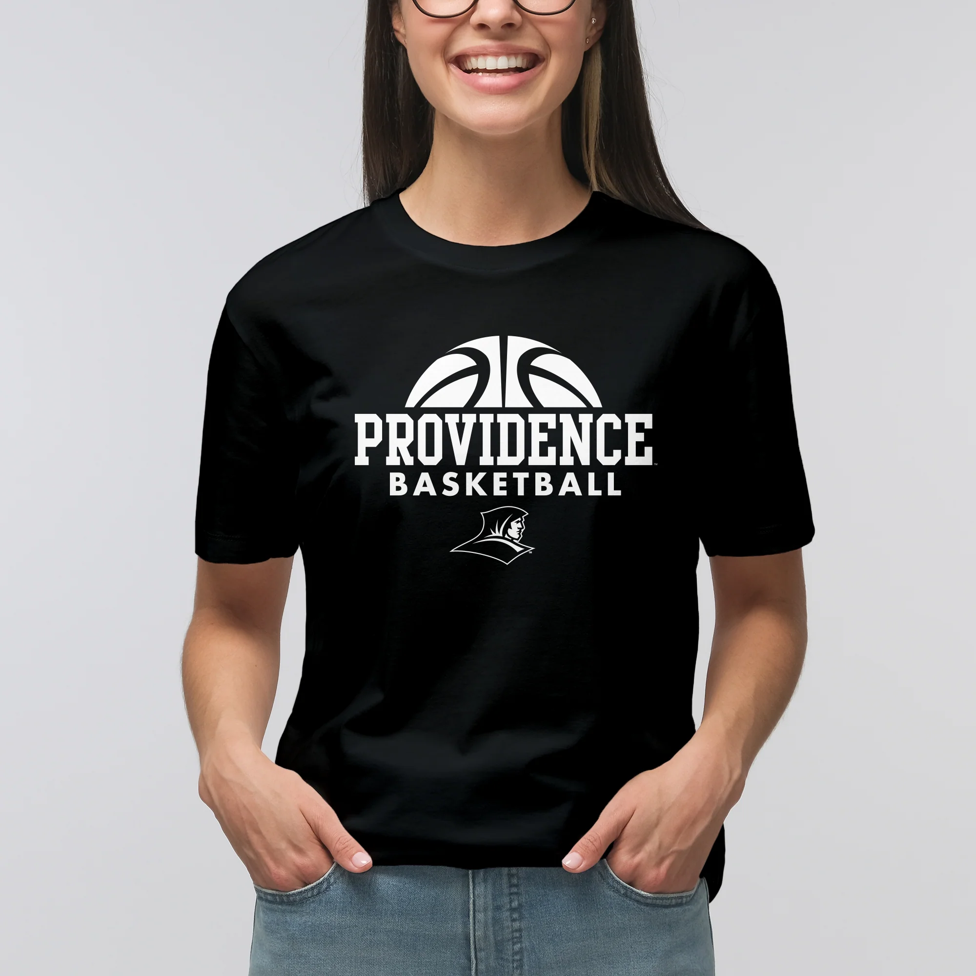 Providence College Friars Basketball Hype Short Sleeve T-Shirt - Black - Image 4