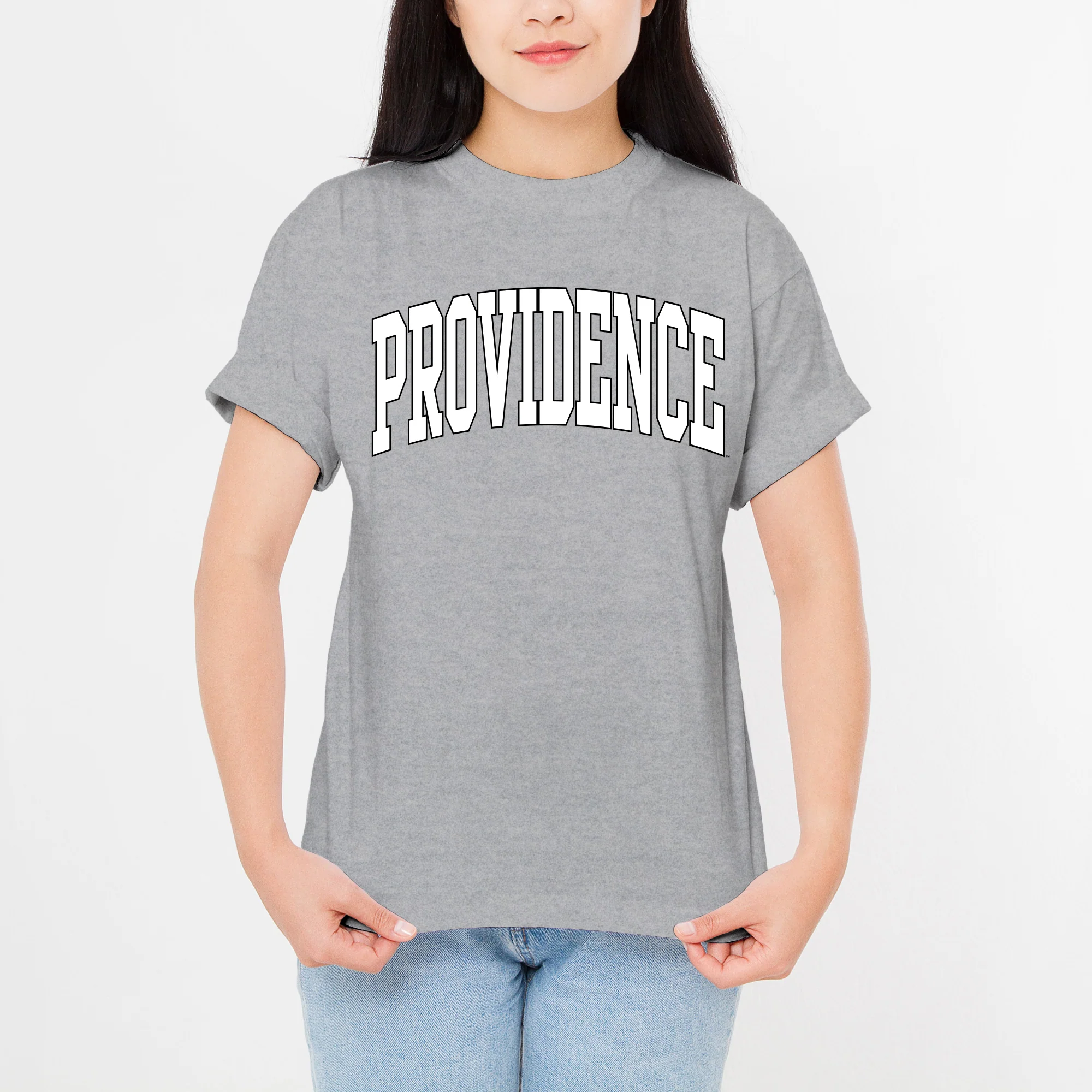 Providence Friars Mega Arch T-Shirt - Sport Grey - Image 4