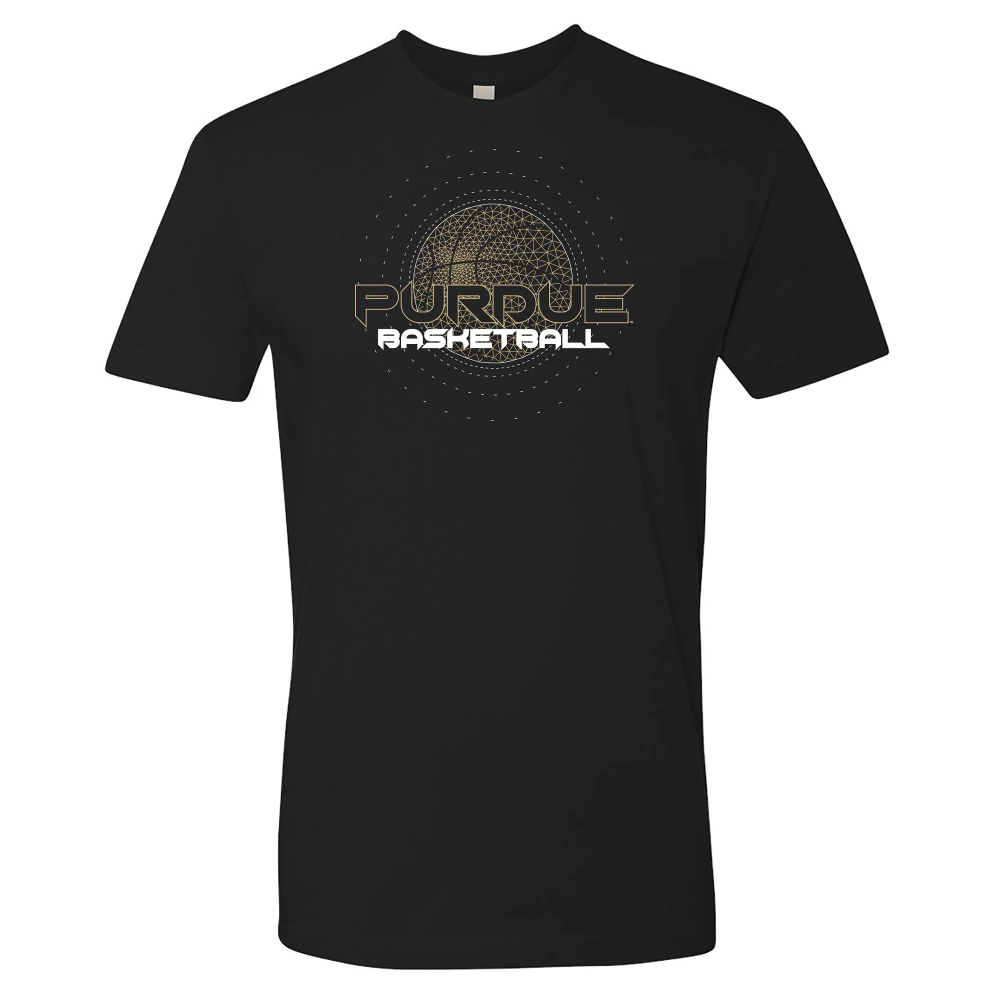 Purdue University Boilermakers Basketball Rezzed - Premium Cotton Tee - Black