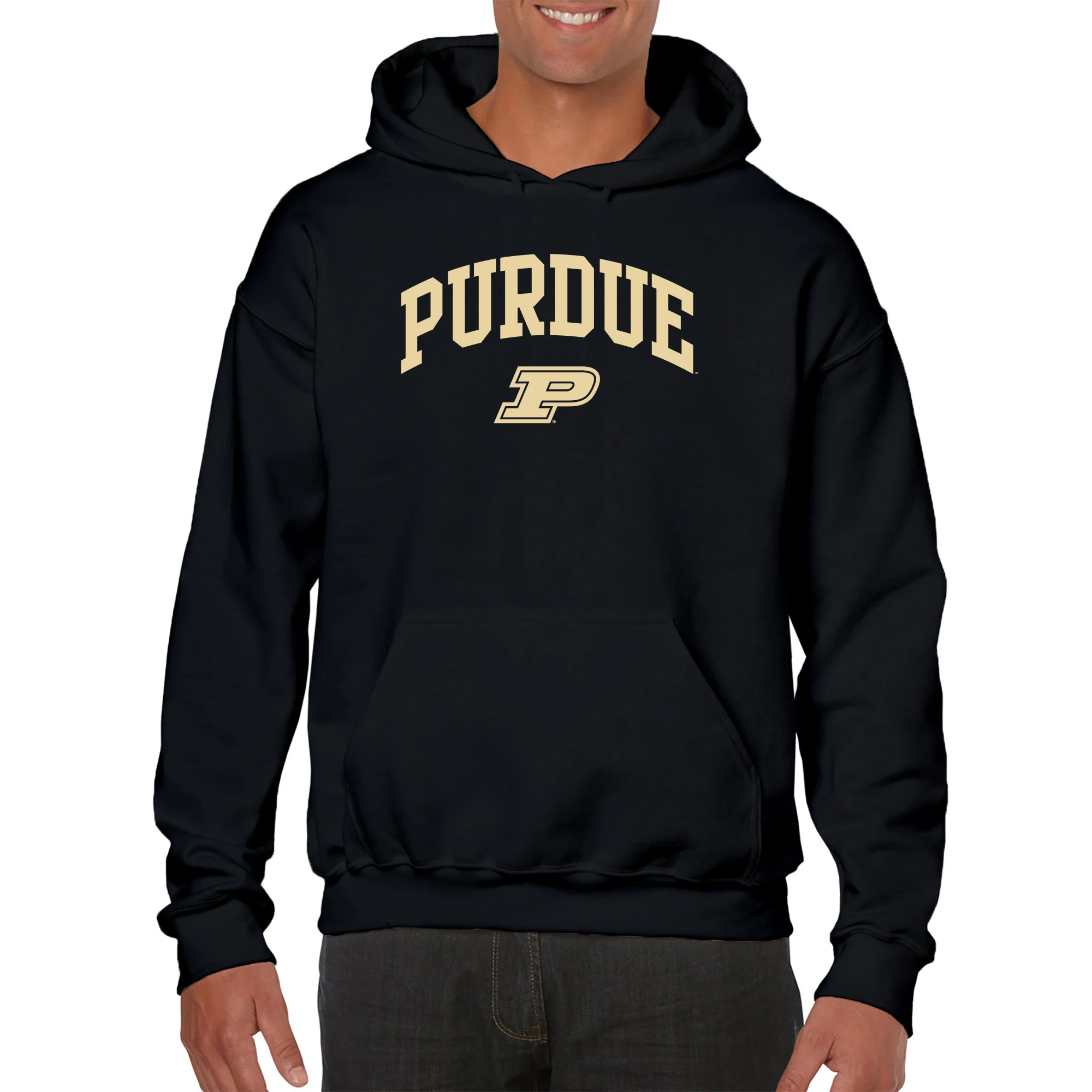 Purdue Boilermakers Arch Logo Hoodie - Black - Image 3