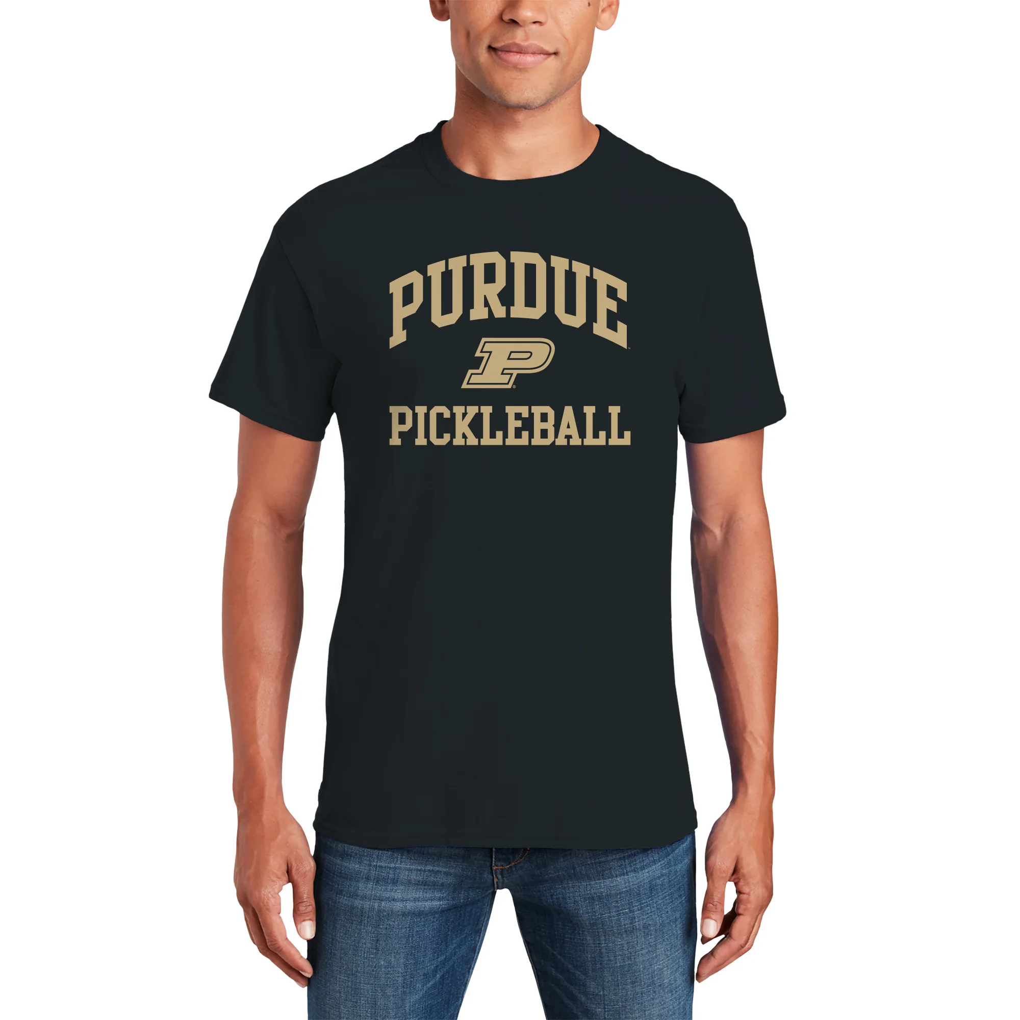 Purdue Boilermakers Arch Logo Pickleball T-Shirt - Black - Image 3