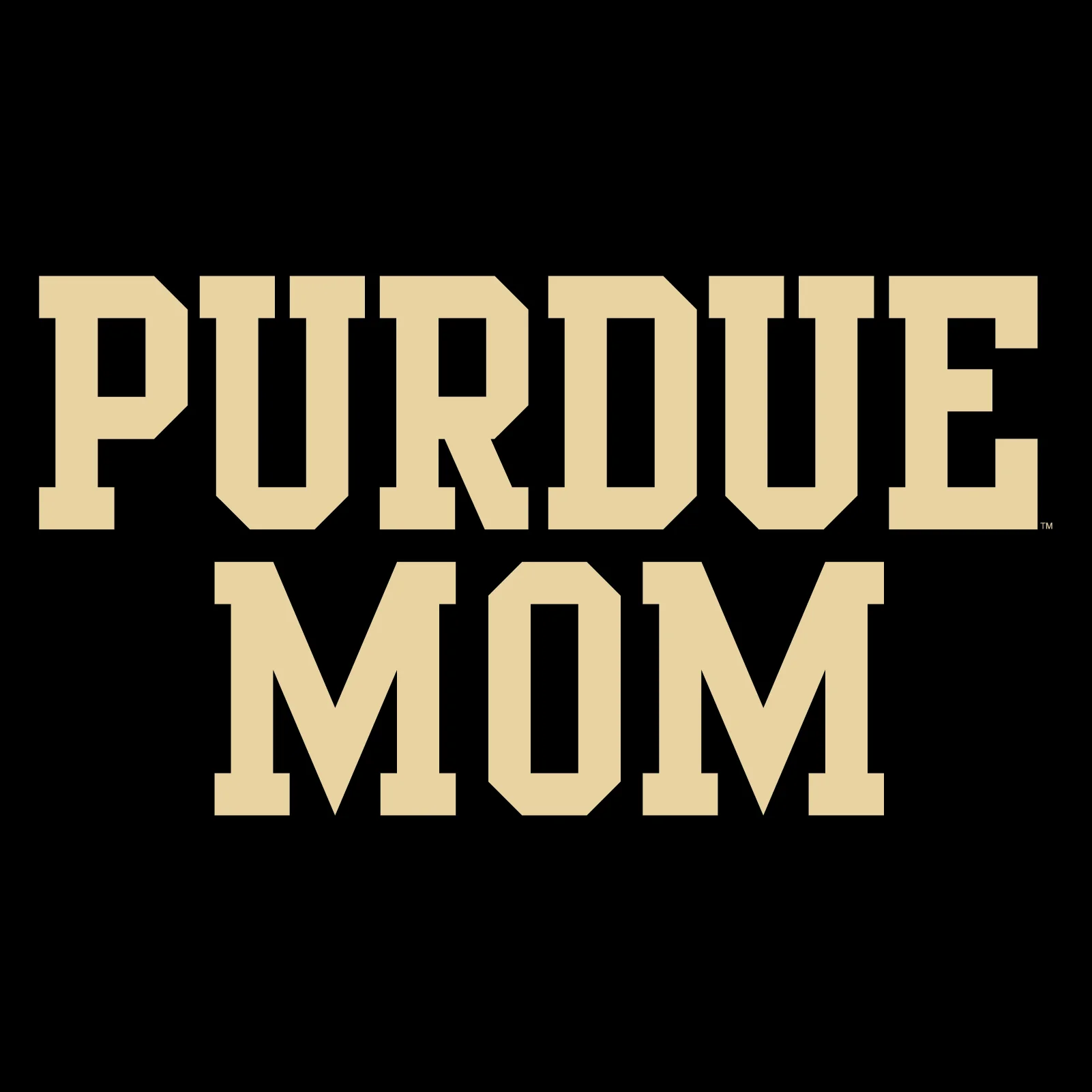 Purdue Boilermakers Basic Block Mom T-Shirt - Black - Image 2