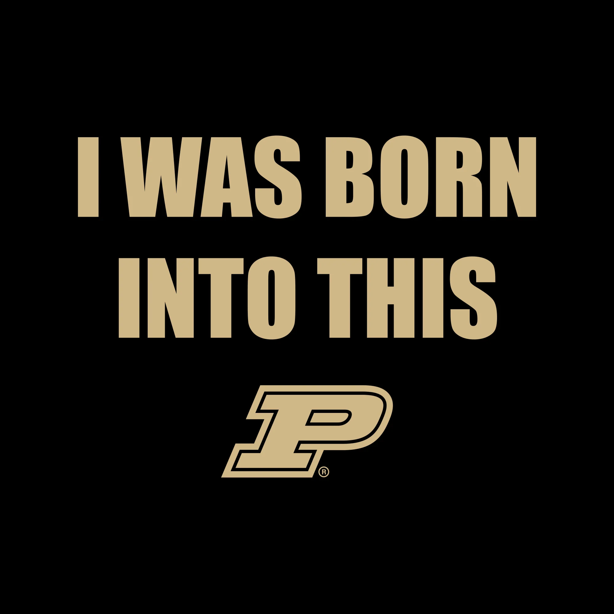 Purdue Boilermakers Born Into This Toddler T Shirt - Black - Image 2