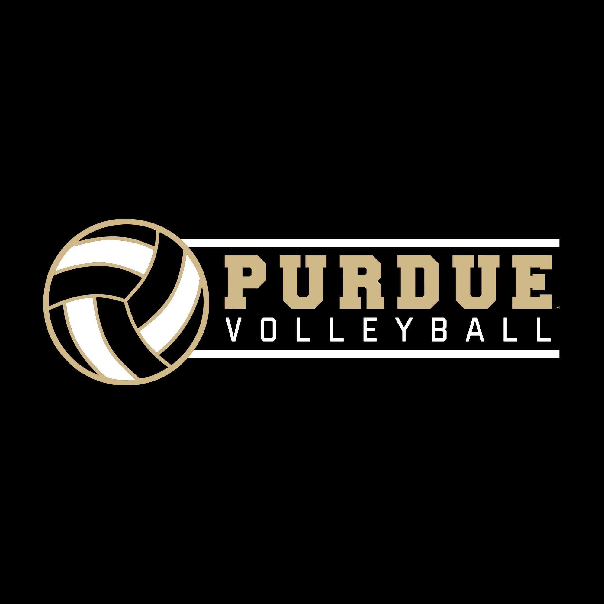 Purdue Boilermakers Volleyball Spotlight T Shirt - Black - Image 2