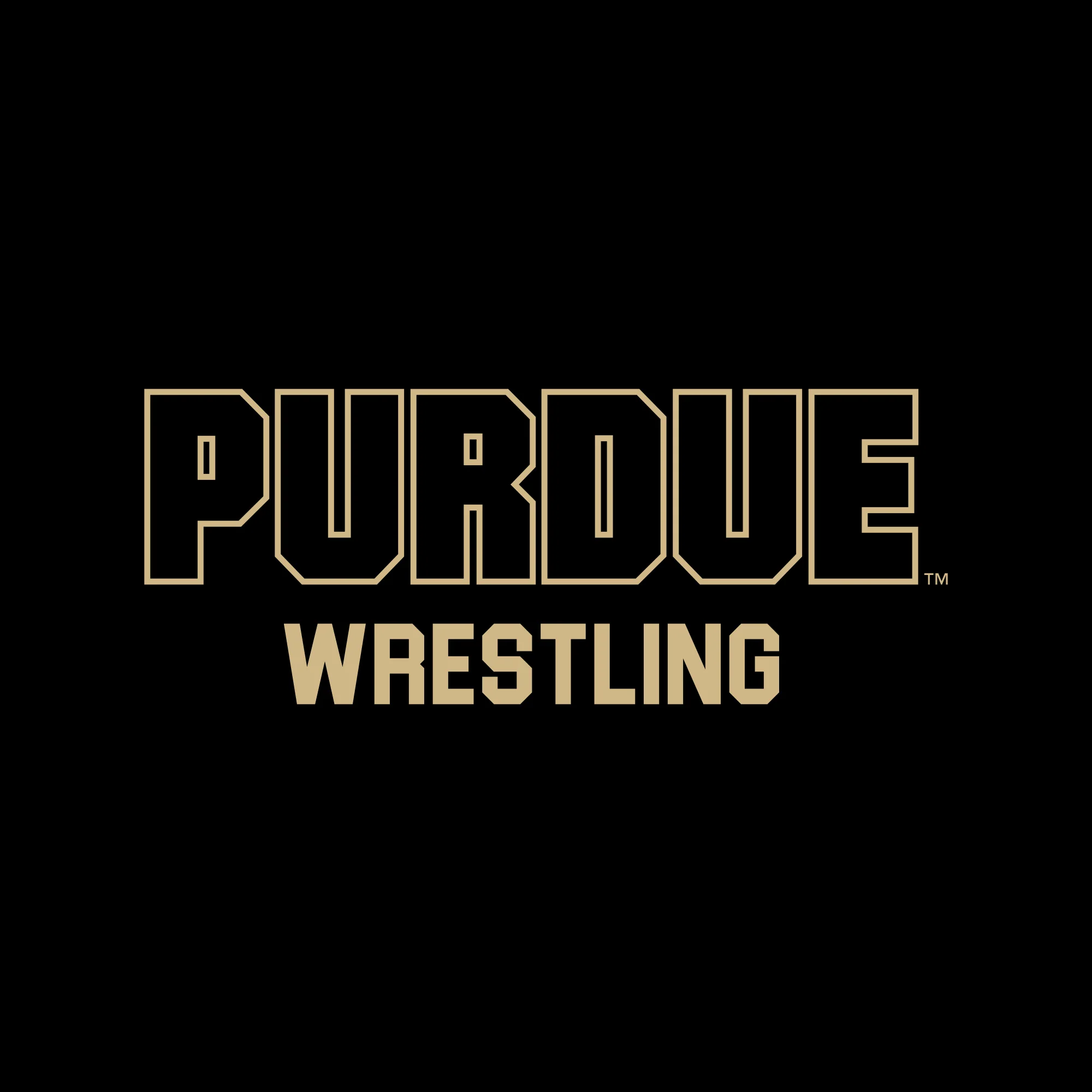 Purdue Pete Wrestling Mascot Mark LC Zip Hoodie - Black - Image 4