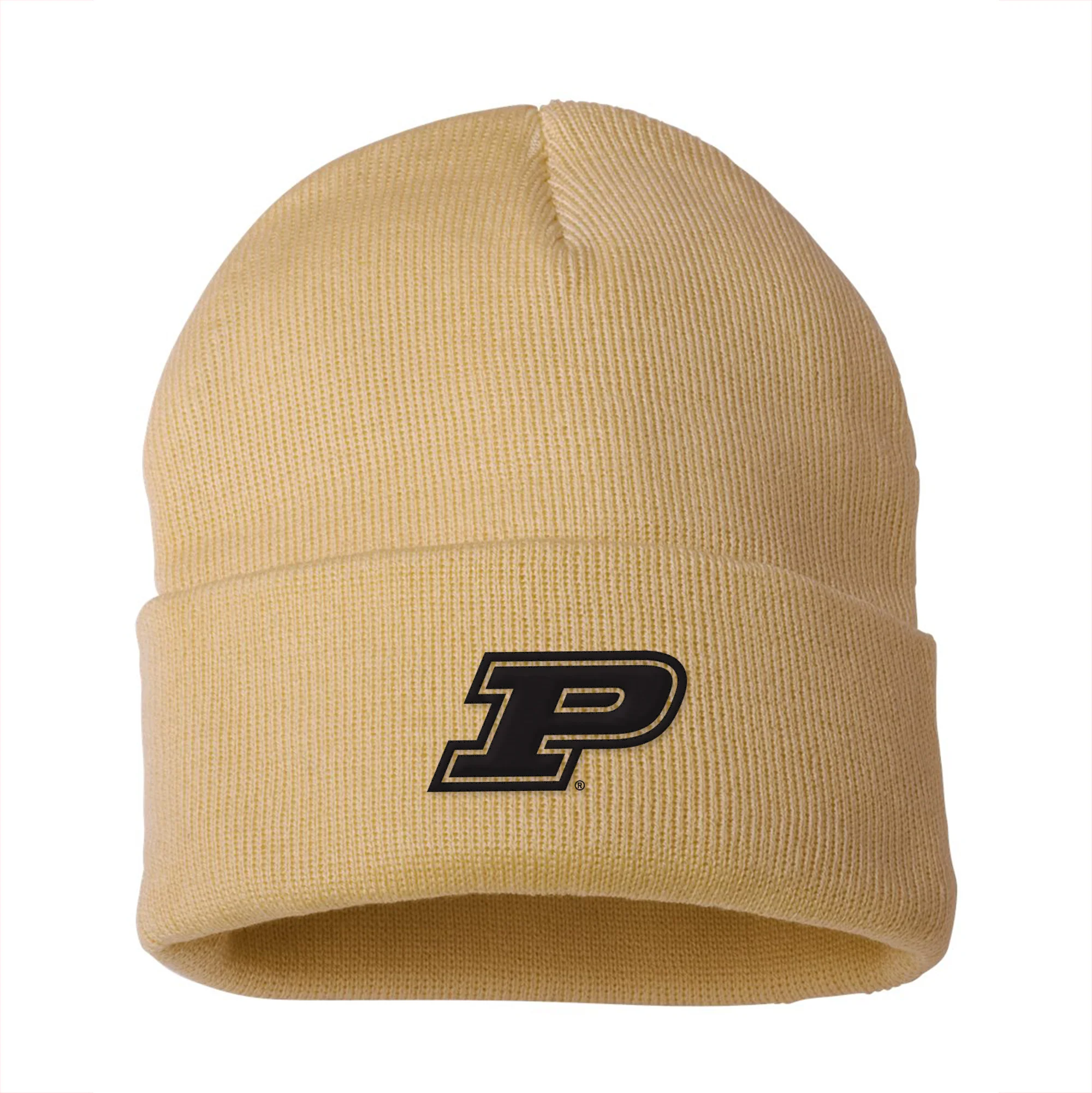 Purdue Primary Logo Solid Knit Cuffed Beanie - Image 2