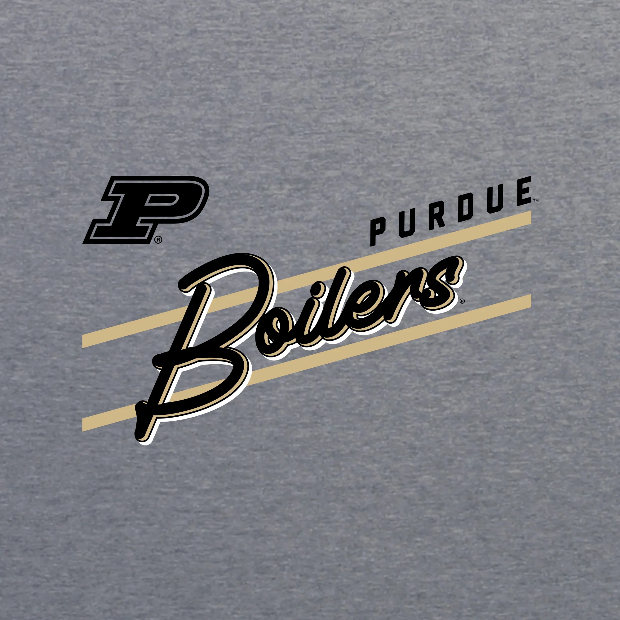 Purdue Rise Above NLA Triblend T-Shirt - Premium Heather - Image 2