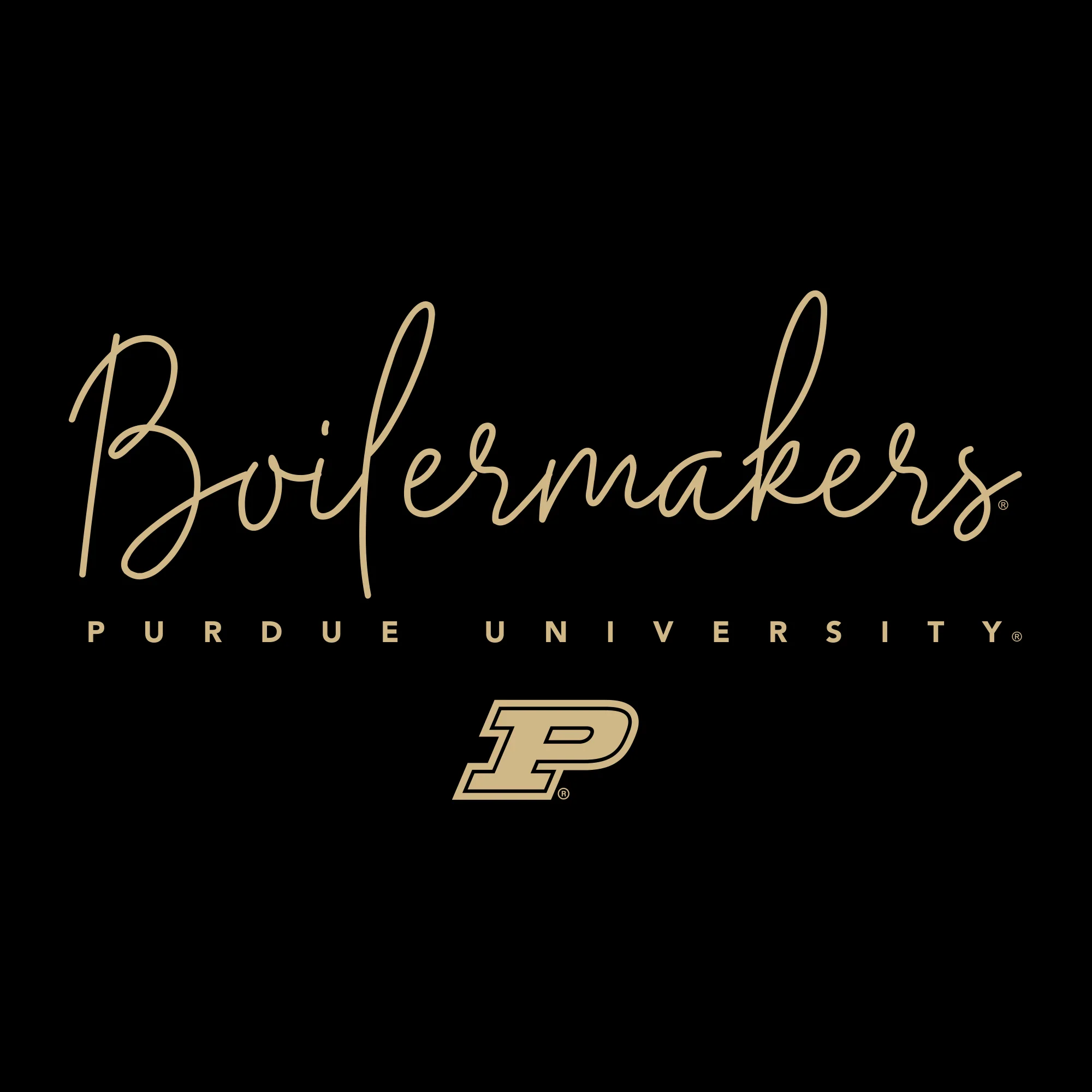 Purdue Thin Script Women's T-Shirt - Black - Image 2