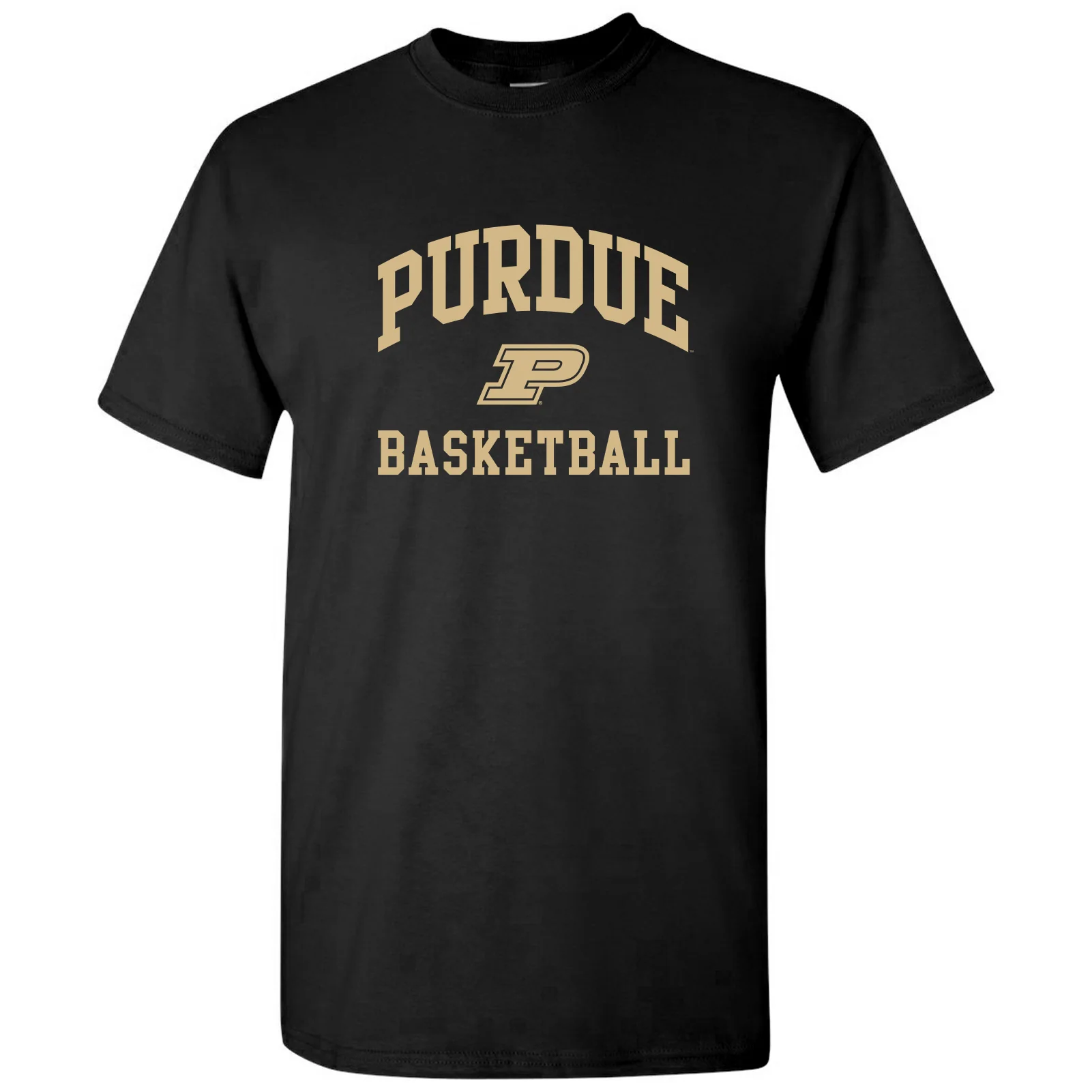 Purdue Arch Logo Basketball T Shirt - Black