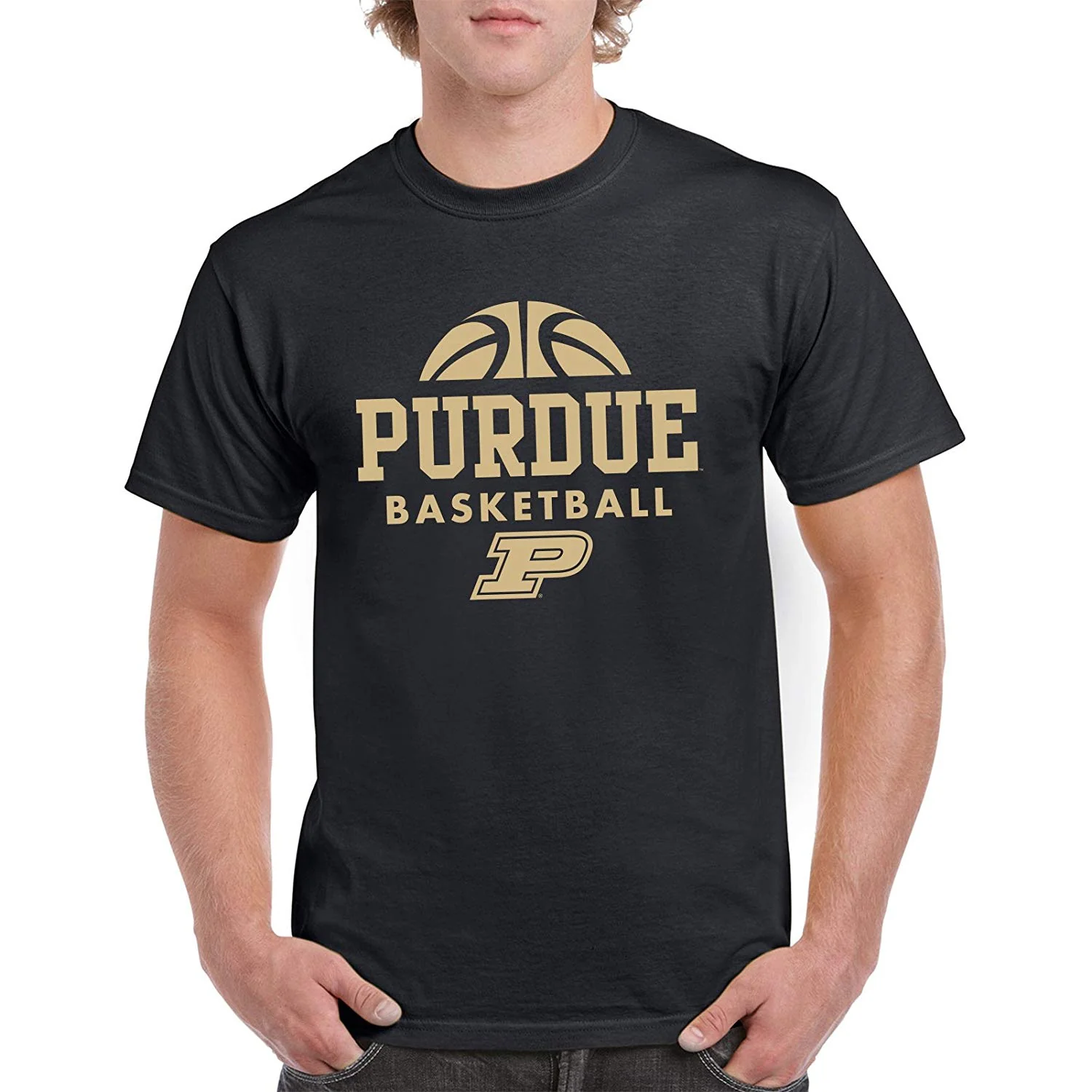 Purdue Basketball Hype T Shirt - Black - Image 4