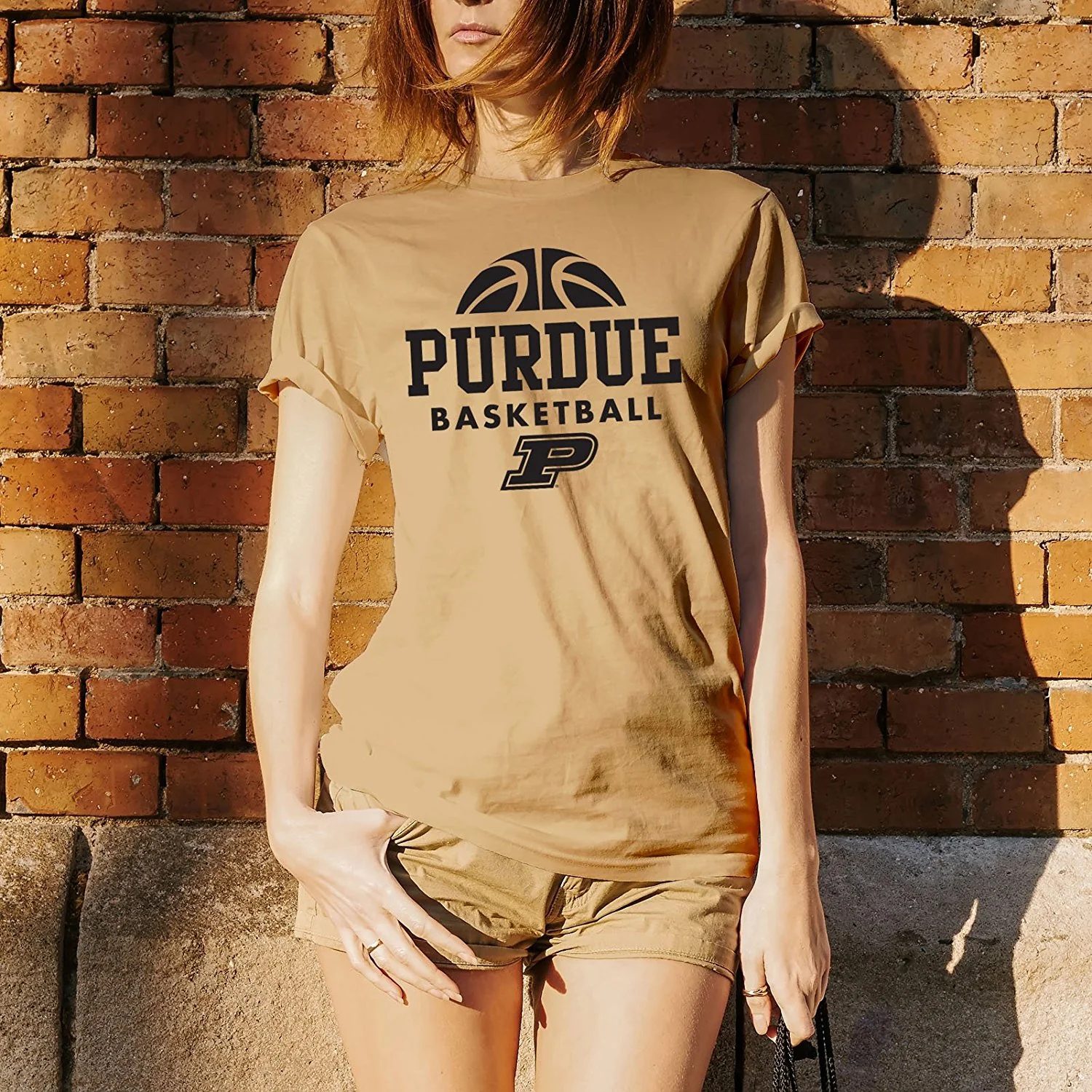 Purdue University Boilermakers Basketball Hype Short Sleeve T Shirt - Vegas Gold - Image 3