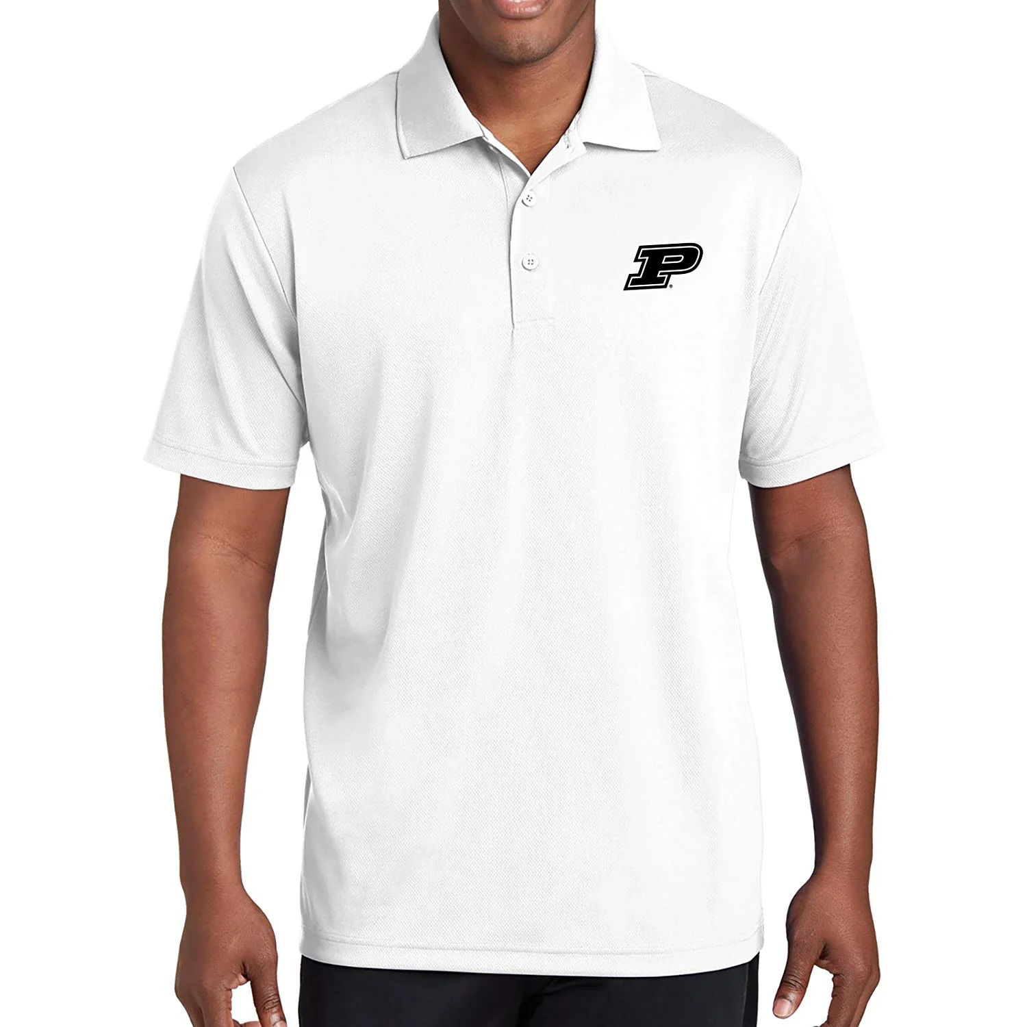 Purdue University Boilermakers Block P Logo Polo - White - Image 3