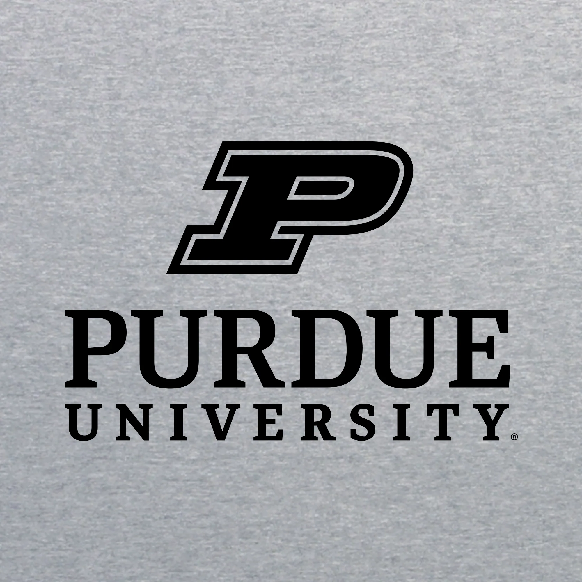 Purdue University Boilermakers Institutional Logo Cotton Hoodie - Sport Grey - Image 2