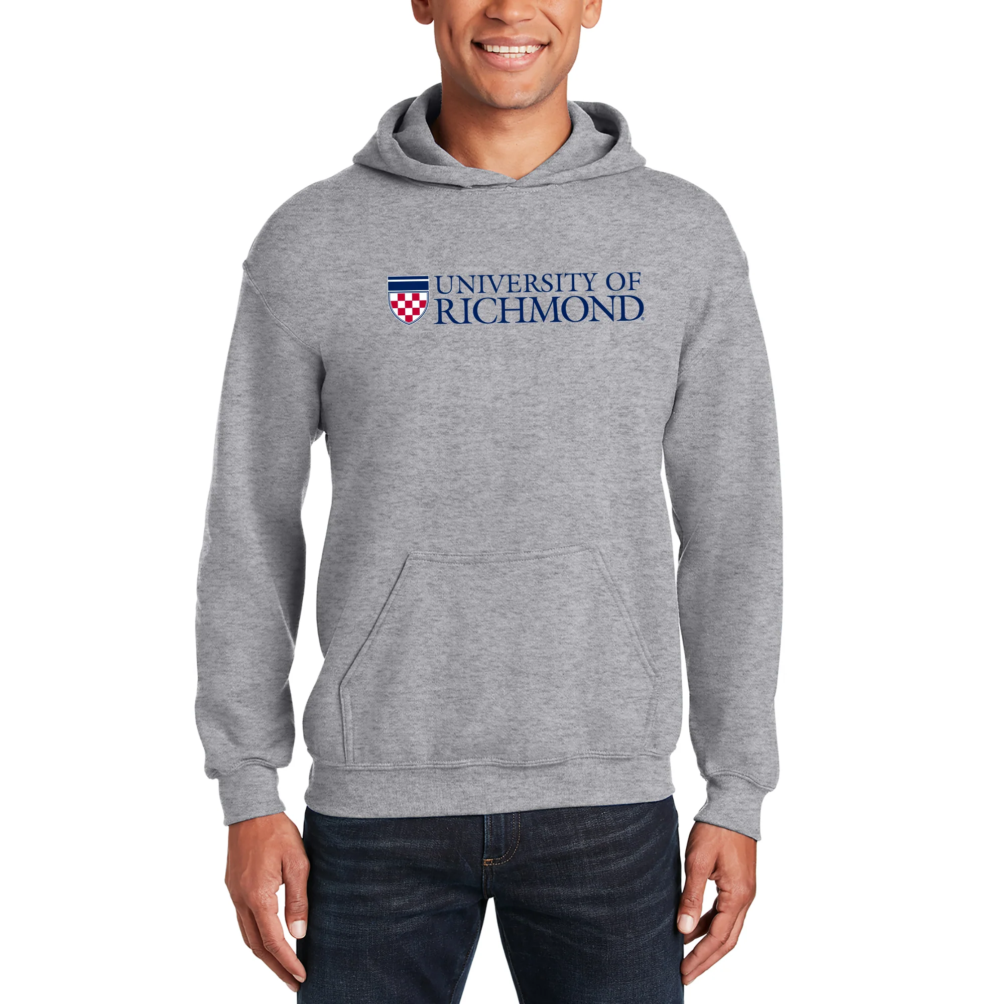 Richmond Spiders Institutional Logo Hoodie - Sport Grey - Image 3