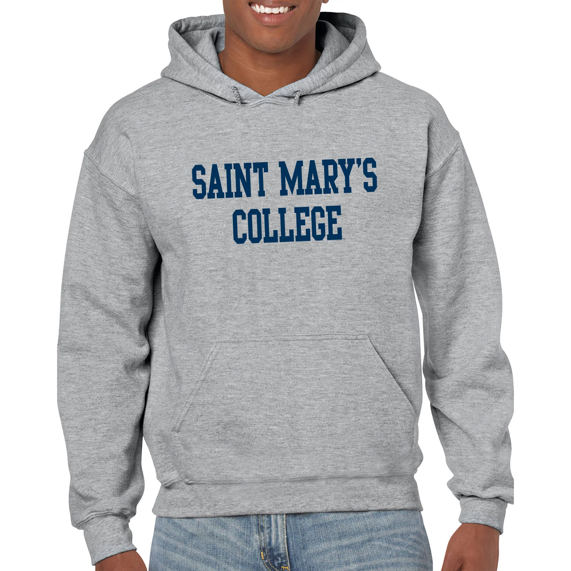 Saint Mary's College Gaels Basic Block Hoodie - Sport Grey - Image 3