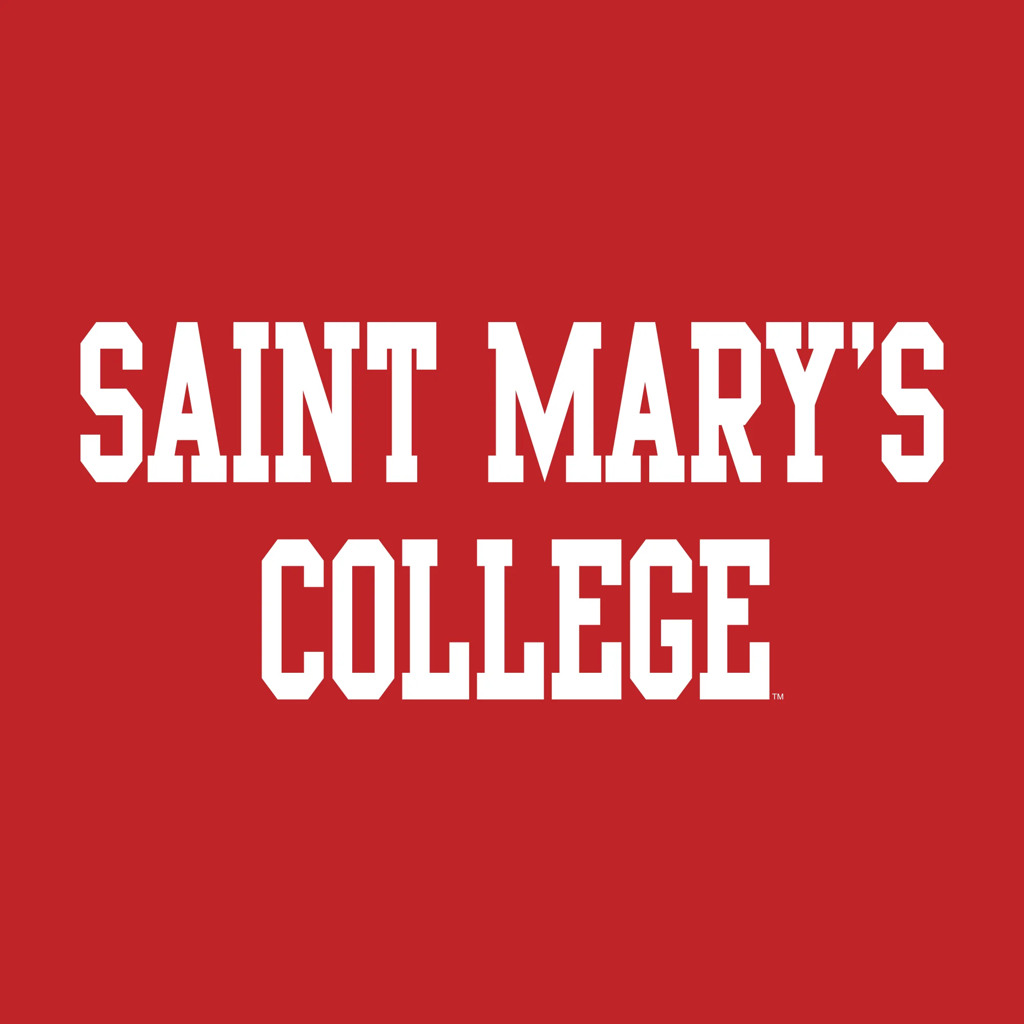 Saint Mary's College Gaels Basic Block T Shirt - Red - Image 2