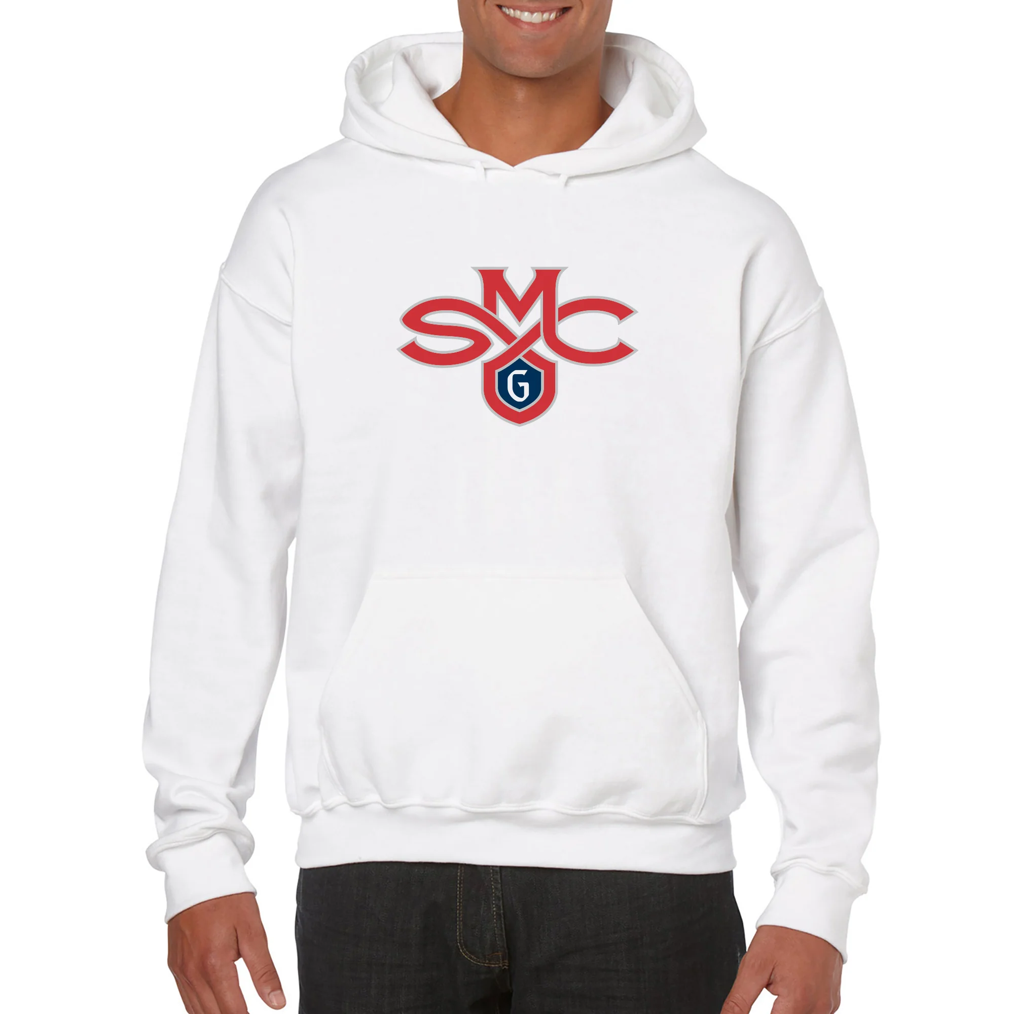 Saint Mary's College Gaels Primary Logo Hoodie - White - Image 3
