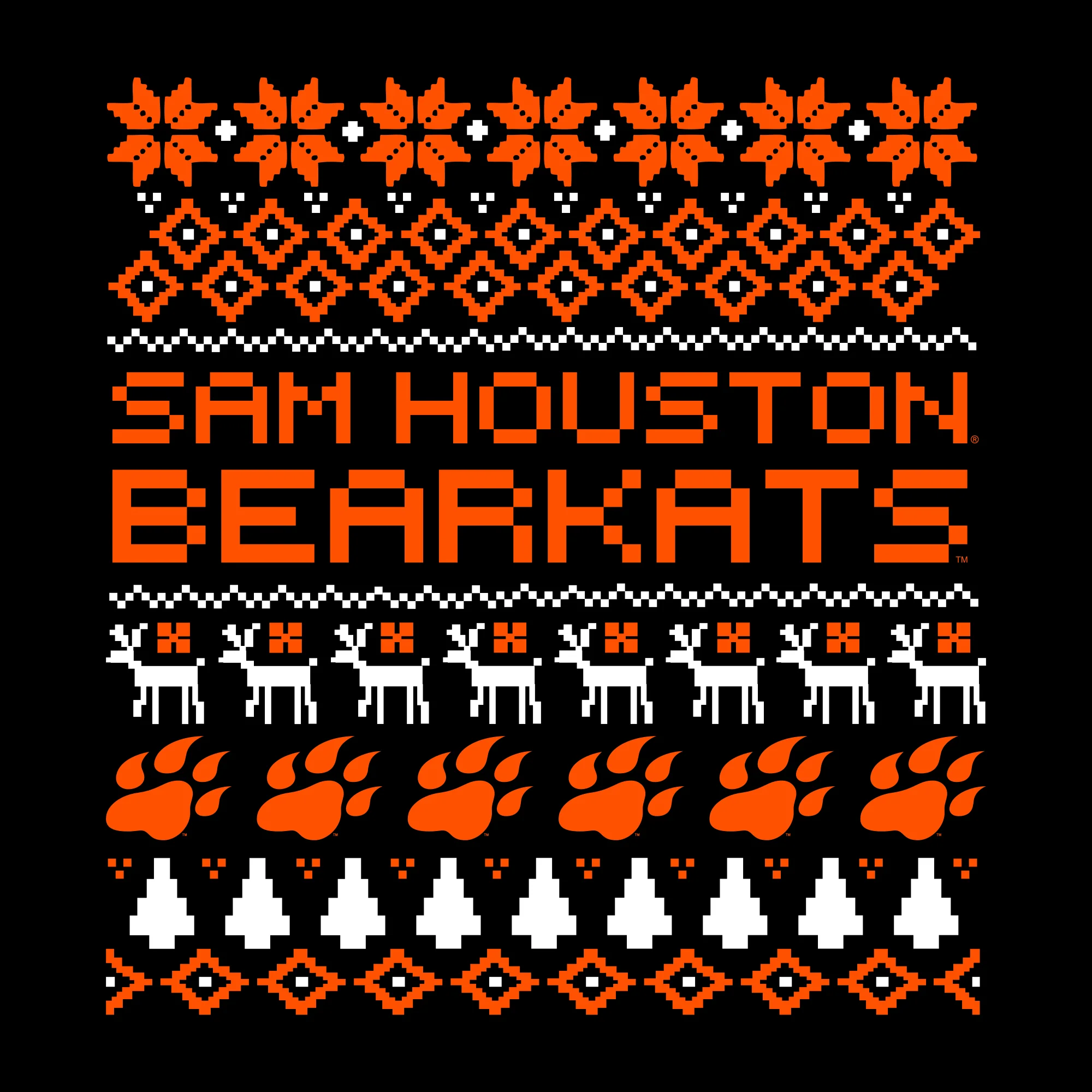 Sam Houston State Holiday Sweater Crewneck - Black - Image 2