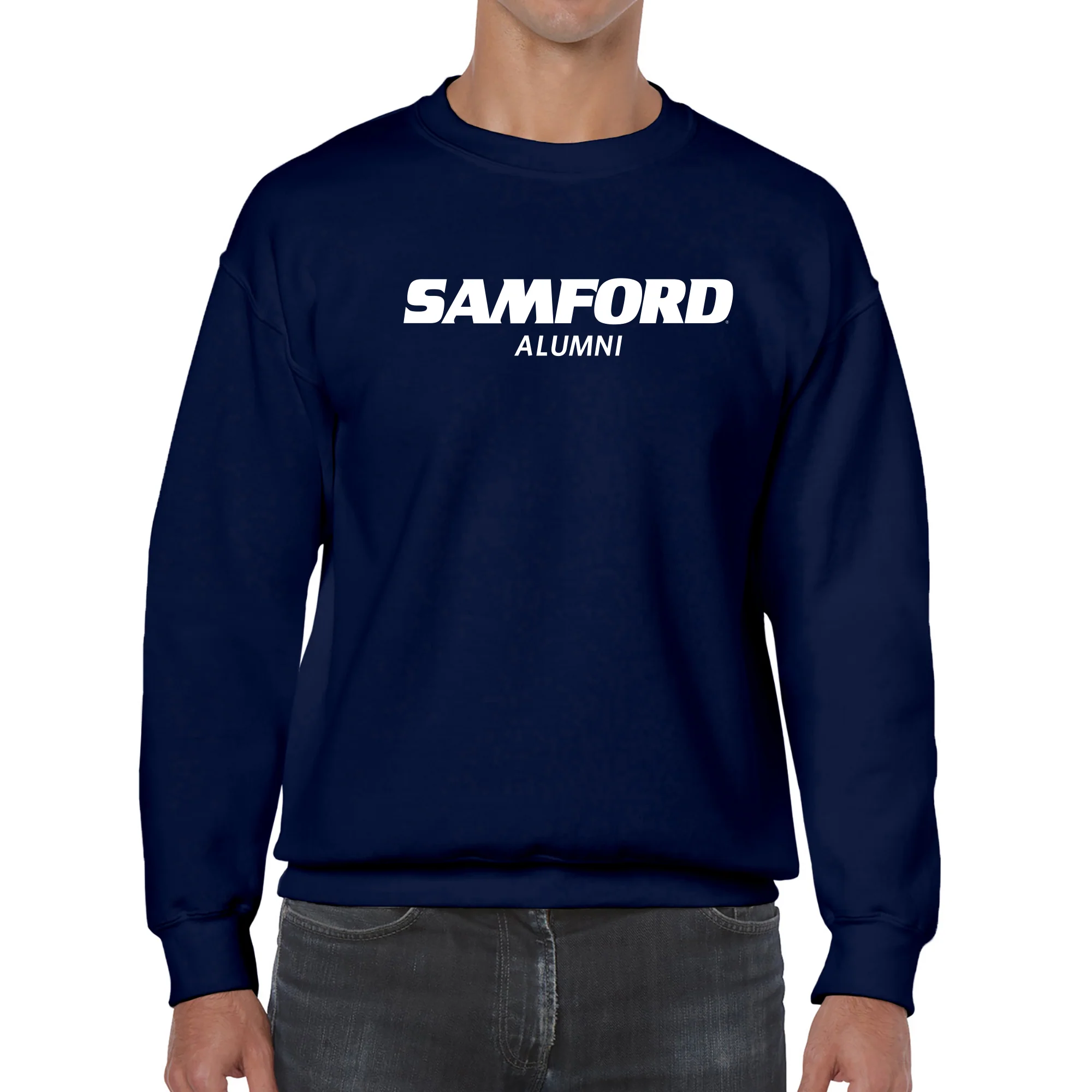 Samford Alumni Block Crewneck - Navy - Image 3