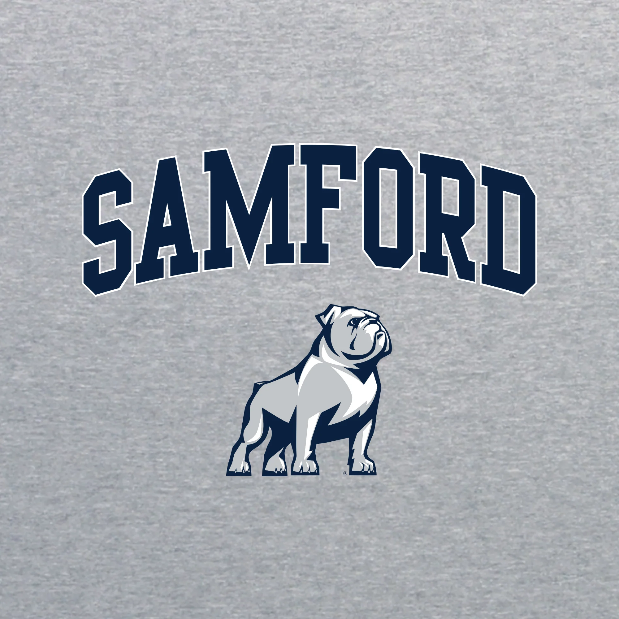 Samford Arch Logo Womens T-Shirt - Sport Grey - Image 2