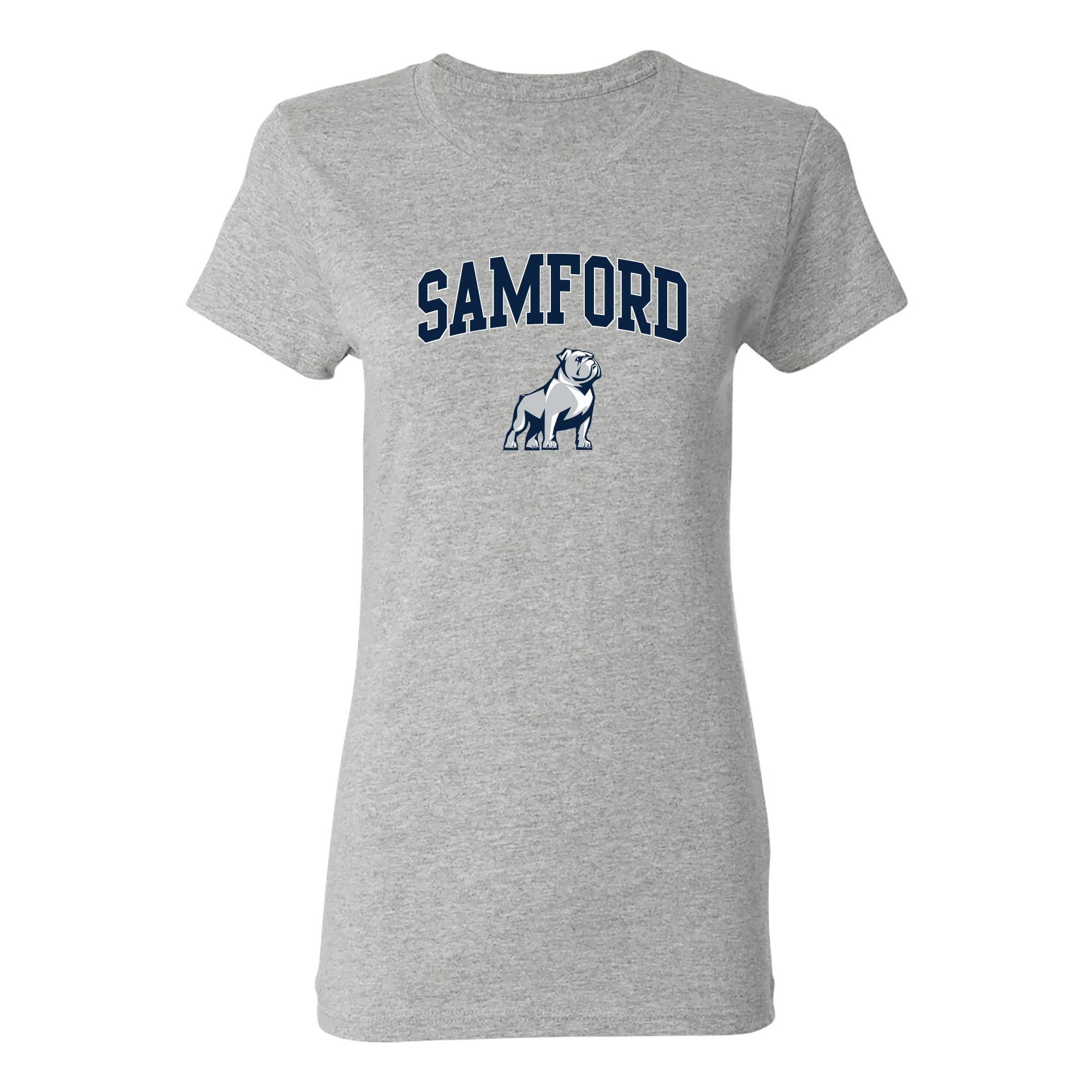 Samford Arch Logo Womens T-Shirt - Sport Grey