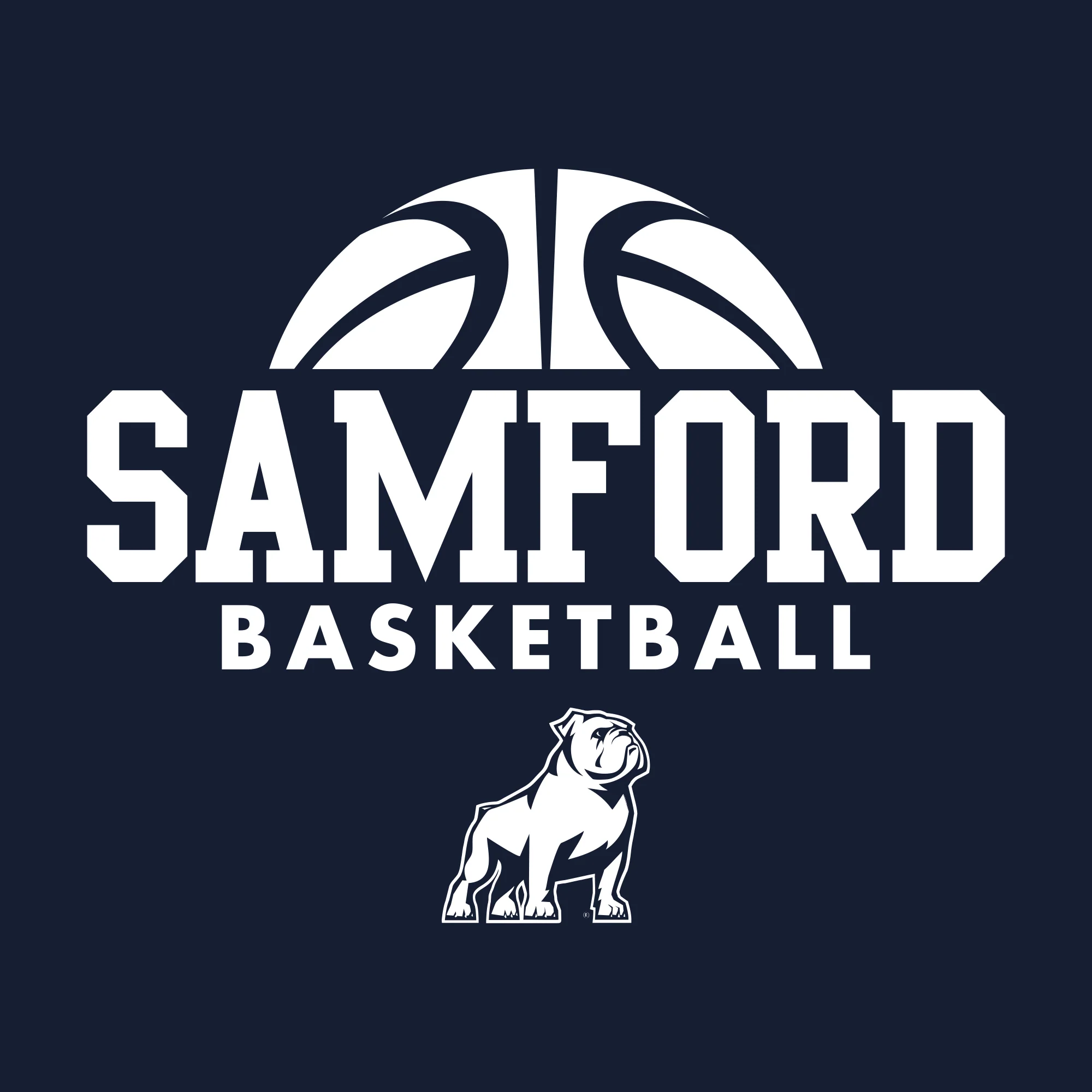 Samford Basketball Hype T-Shirt - Navy - Image 2