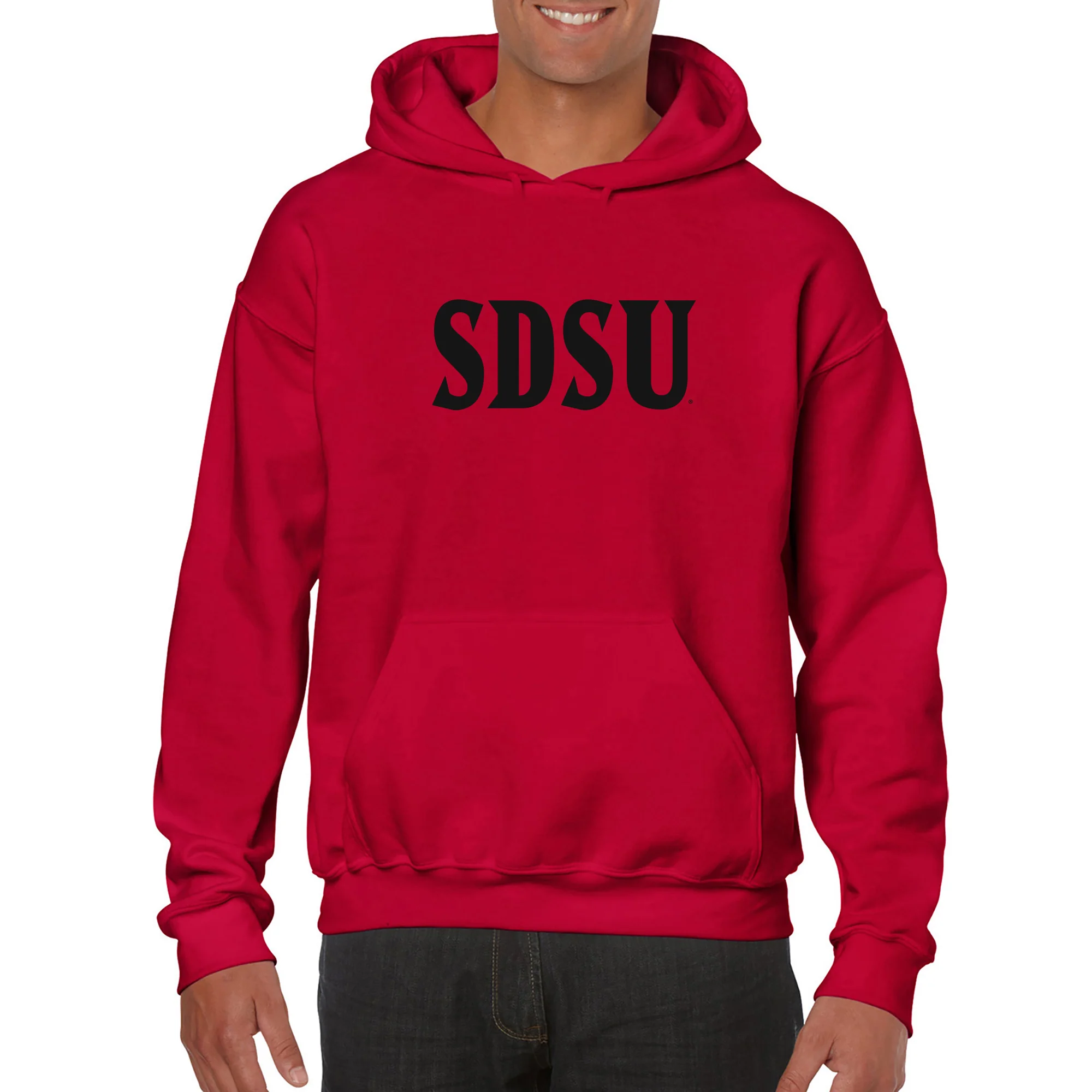 San Diego State Aztecs Basic Block Hoodie - Red - Image 3